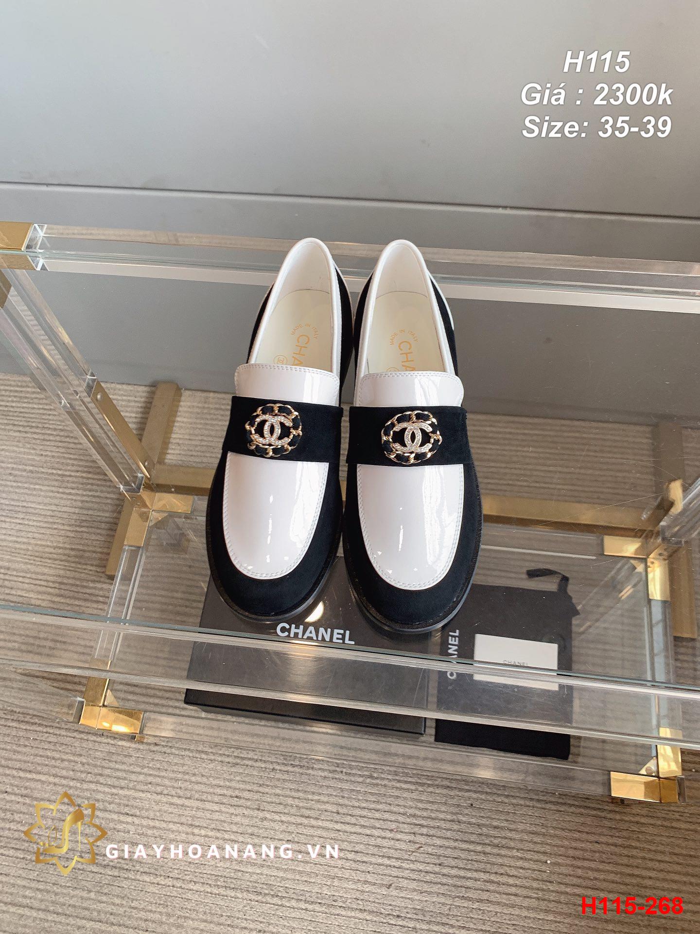 H115-268 Chanel giày lười siêu cấp
