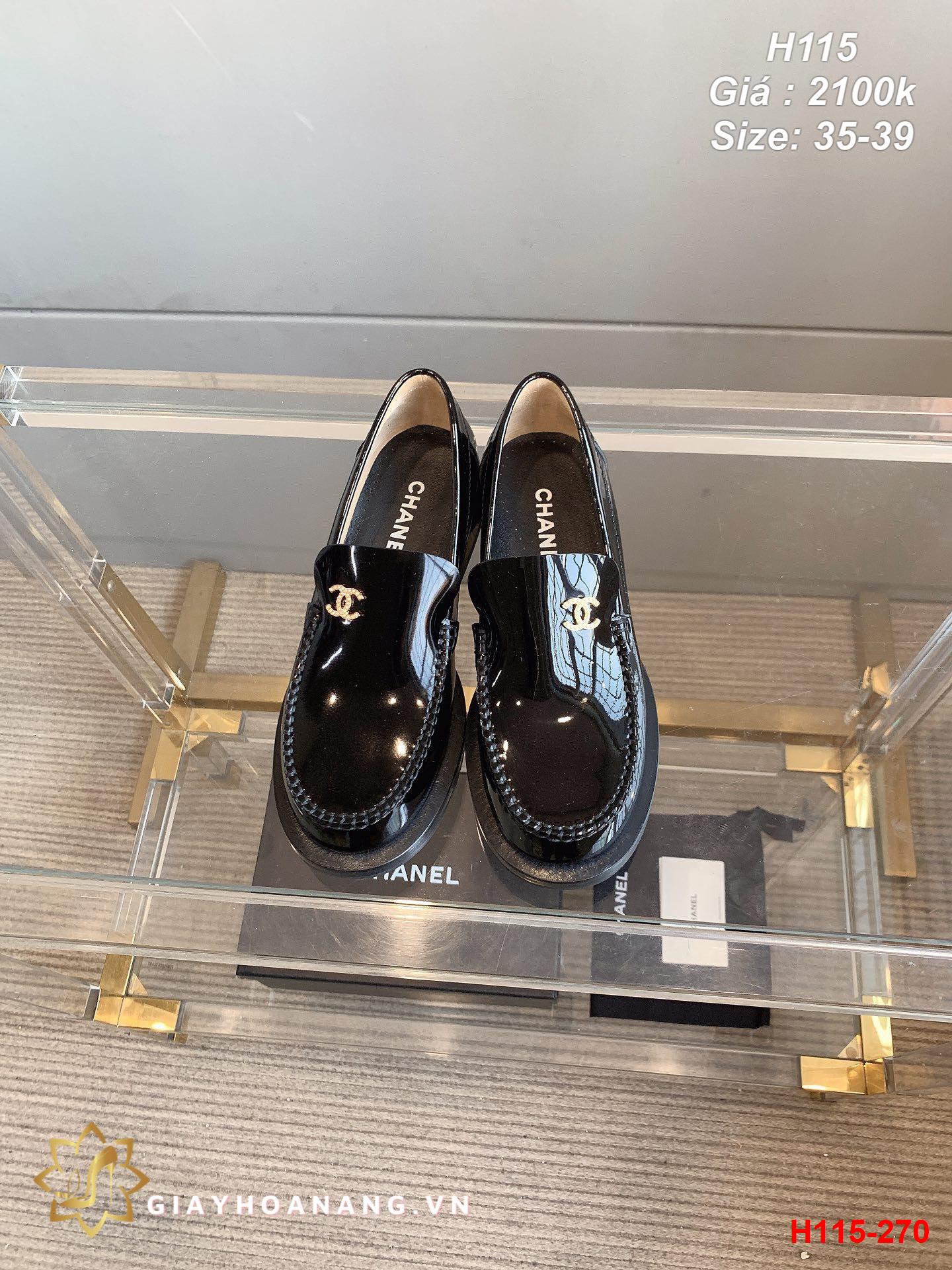 H115-270 Chanel giày lười siêu cấp