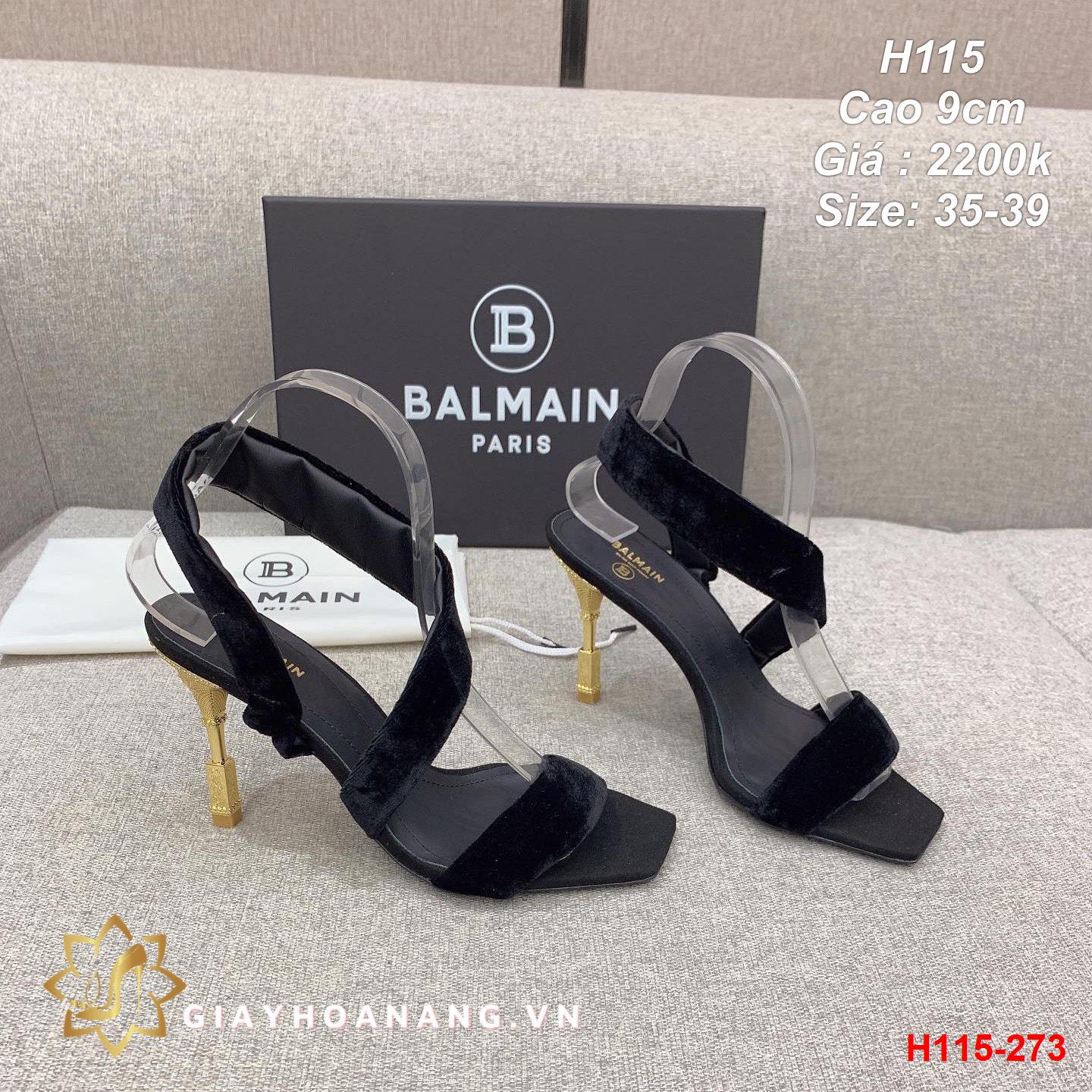 H115-273 Balmain sandal cao 9cm siêu cấp