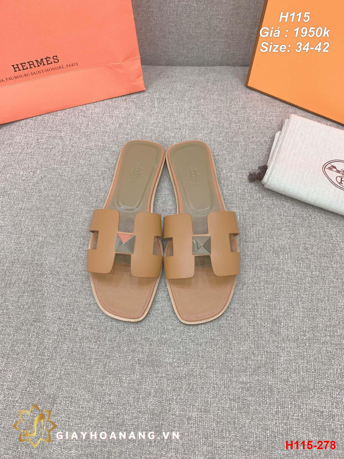 H115-278 Hermes dép siêu cấp