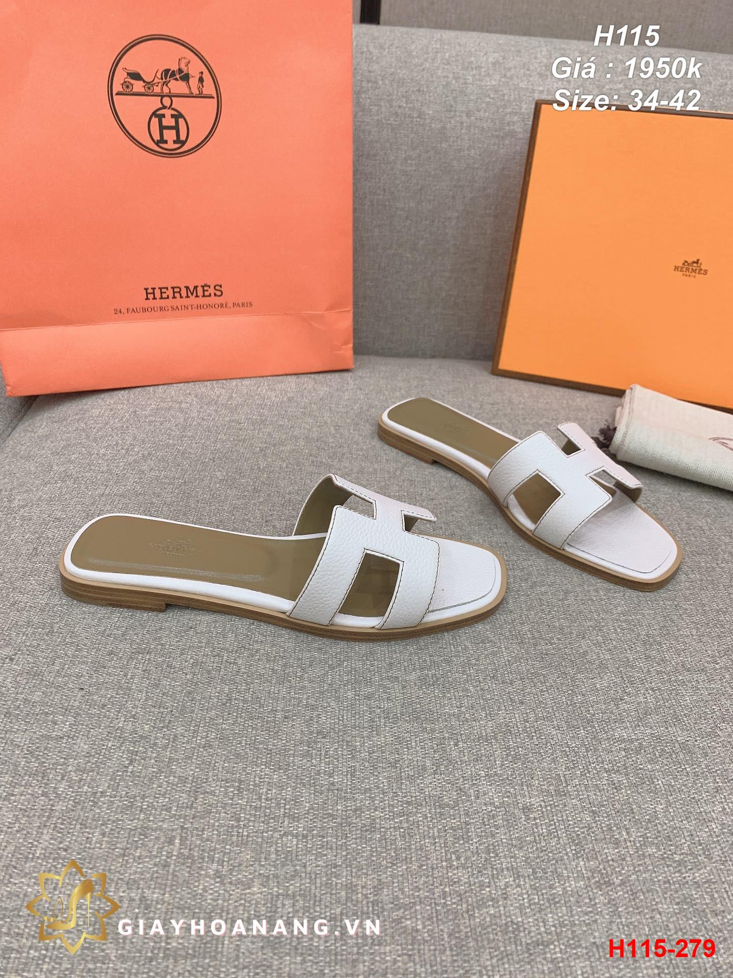 H115-279 Hermes dép siêu cấp