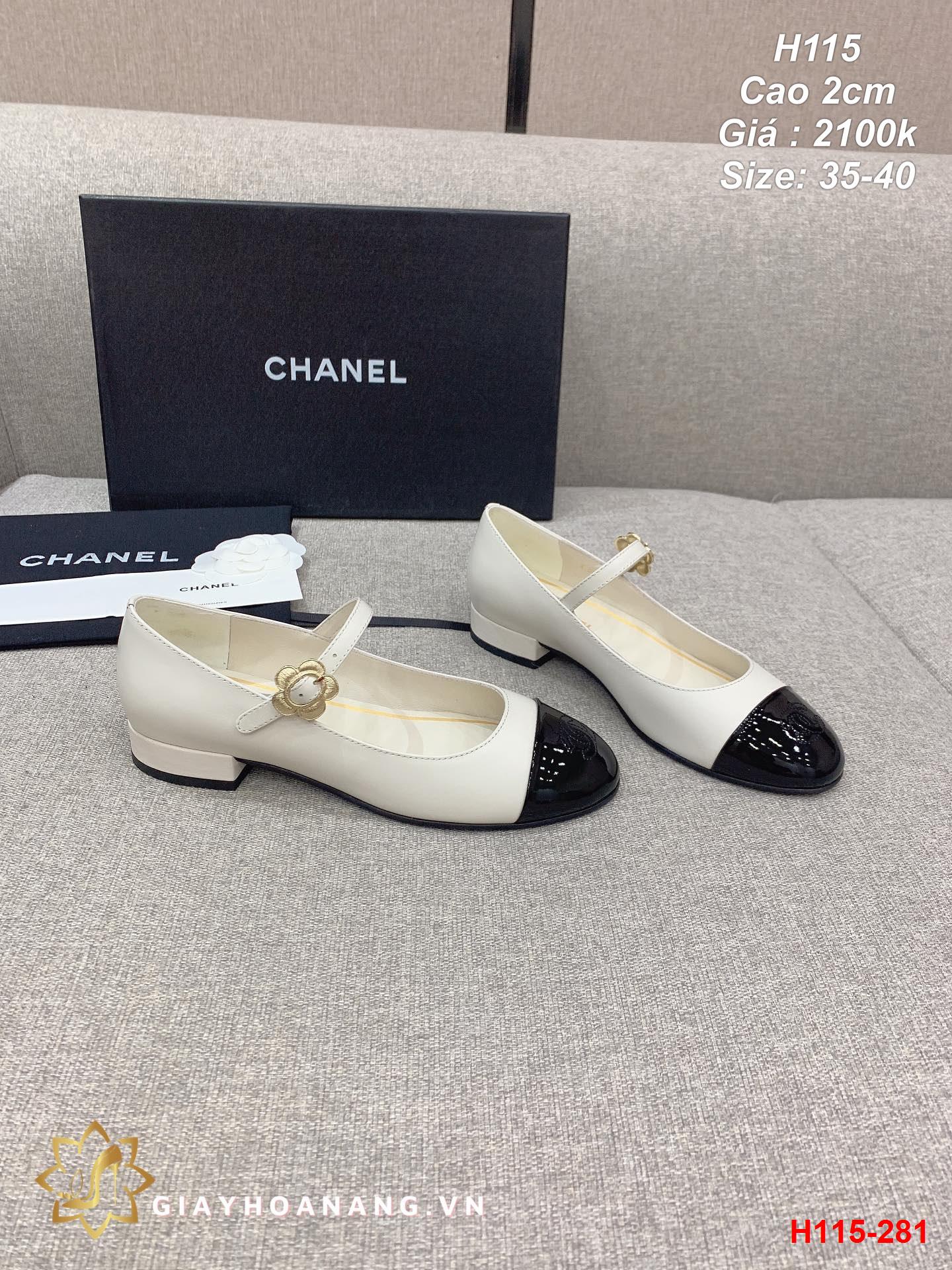 H115-281 Chanel giày cao 2cm siêu cấp