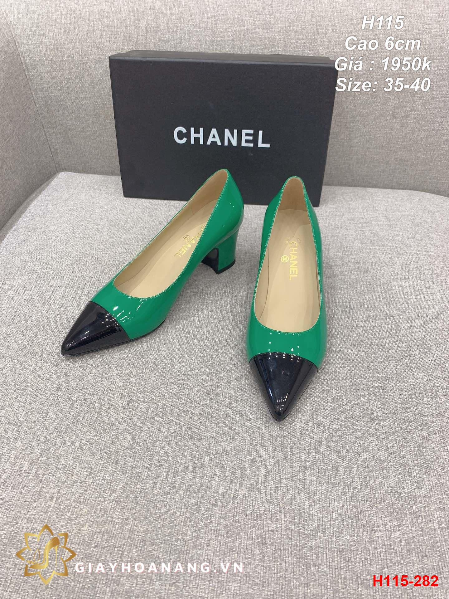 H115-282 Chanel giày cao 6cm siêu cấp