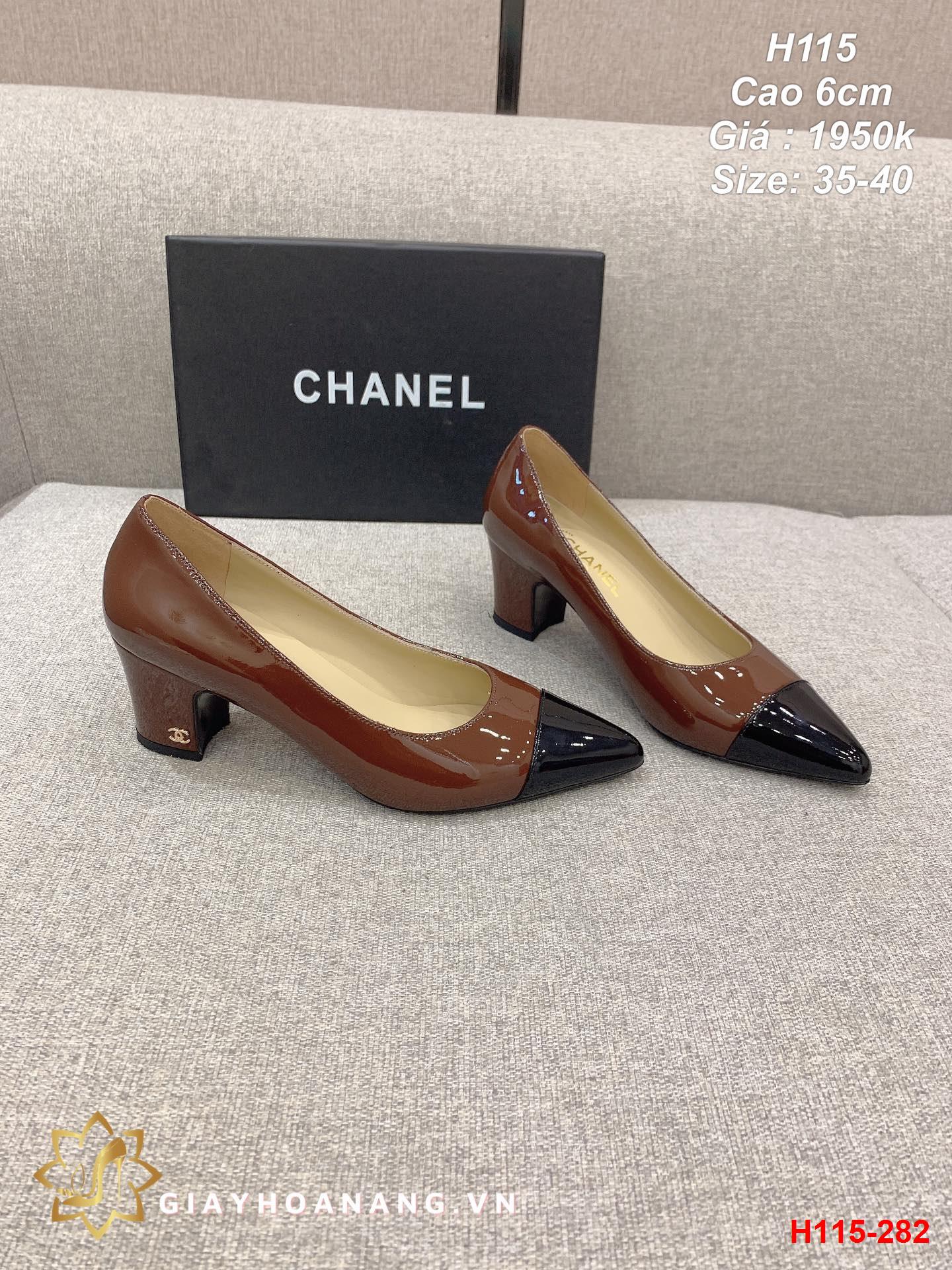 H115-282 Chanel giày cao 6cm siêu cấp