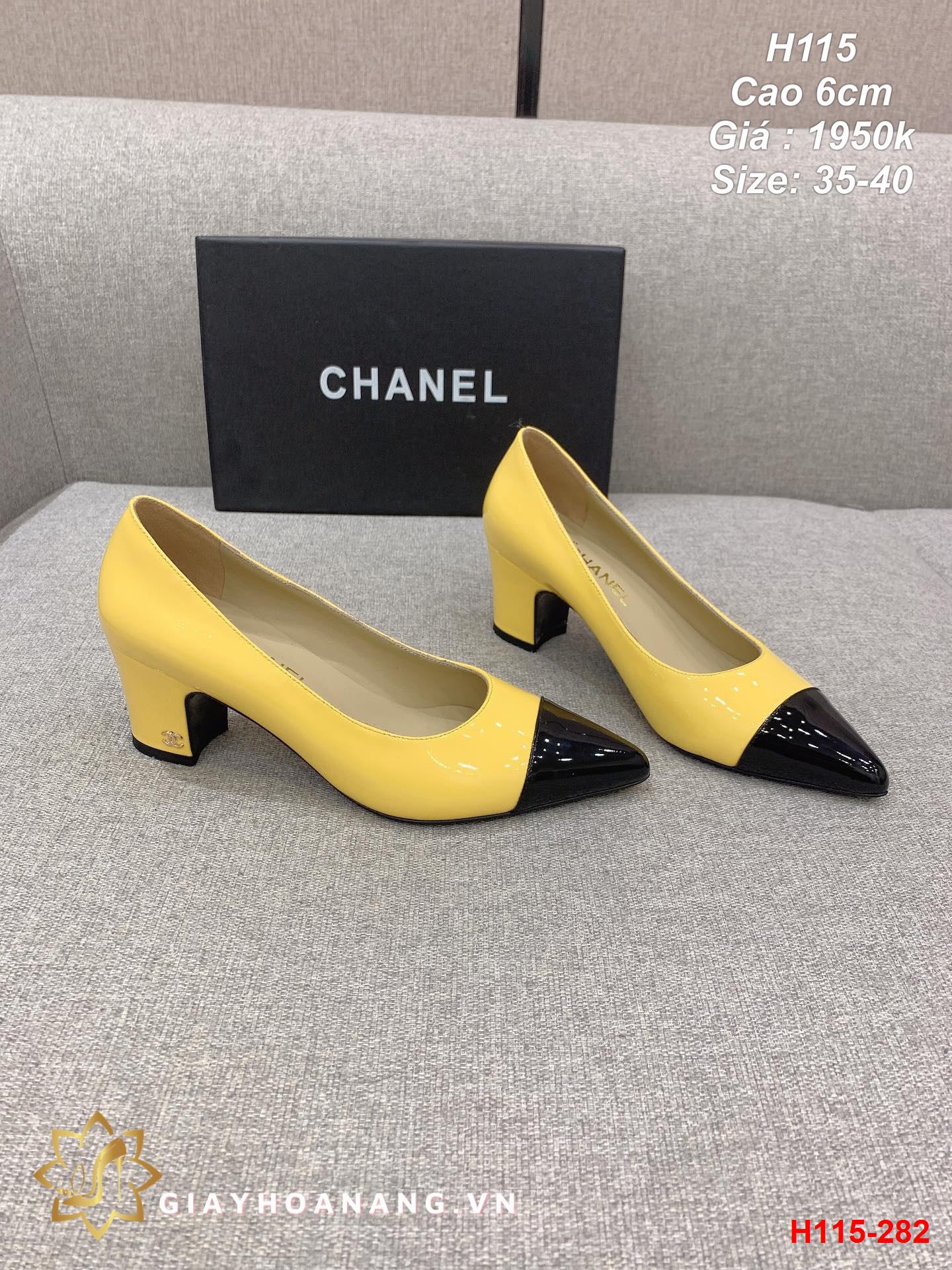 H115-282 Chanel giày cao 6cm siêu cấp