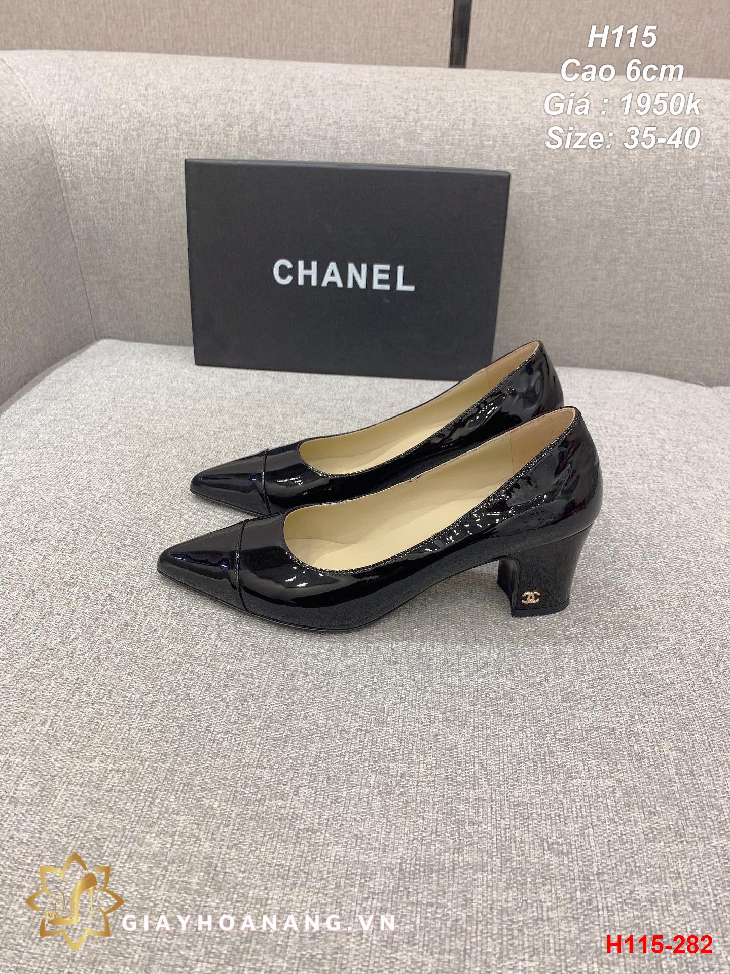 H115-282 Chanel giày cao 6cm siêu cấp