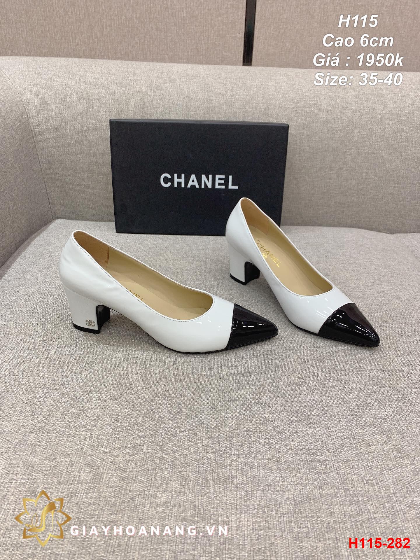 H115-282 Chanel giày cao 6cm siêu cấp