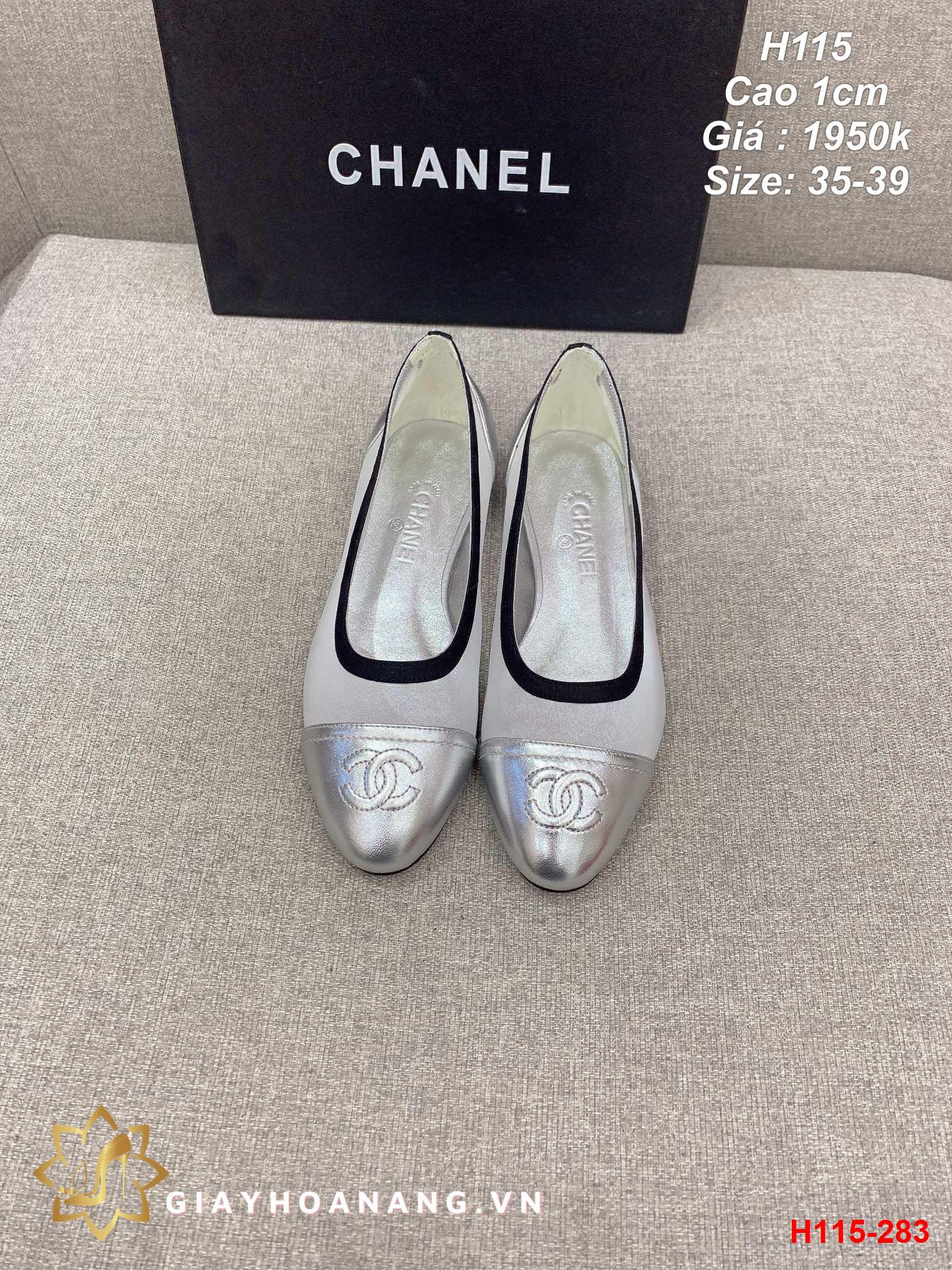 H115-283 Chanel giày cao 1cm siêu cấp