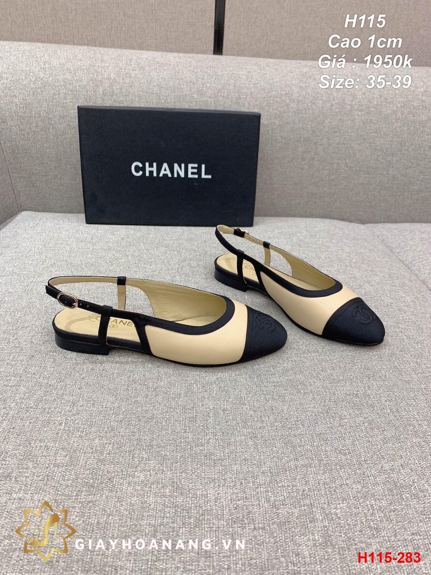 H115-283 Chanel giày cao 1cm siêu cấp