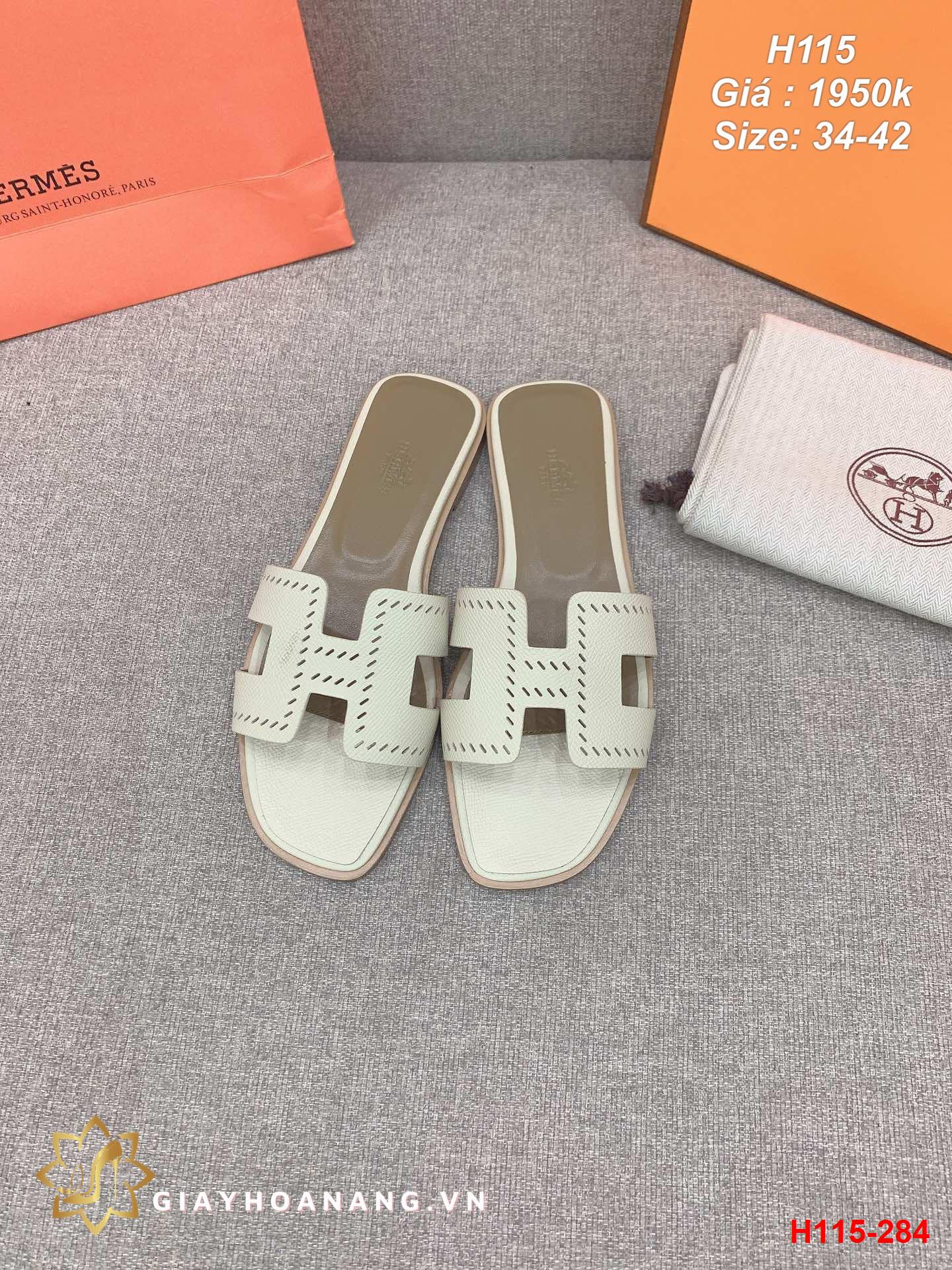 H115-284 Hermes dép siêu cấp