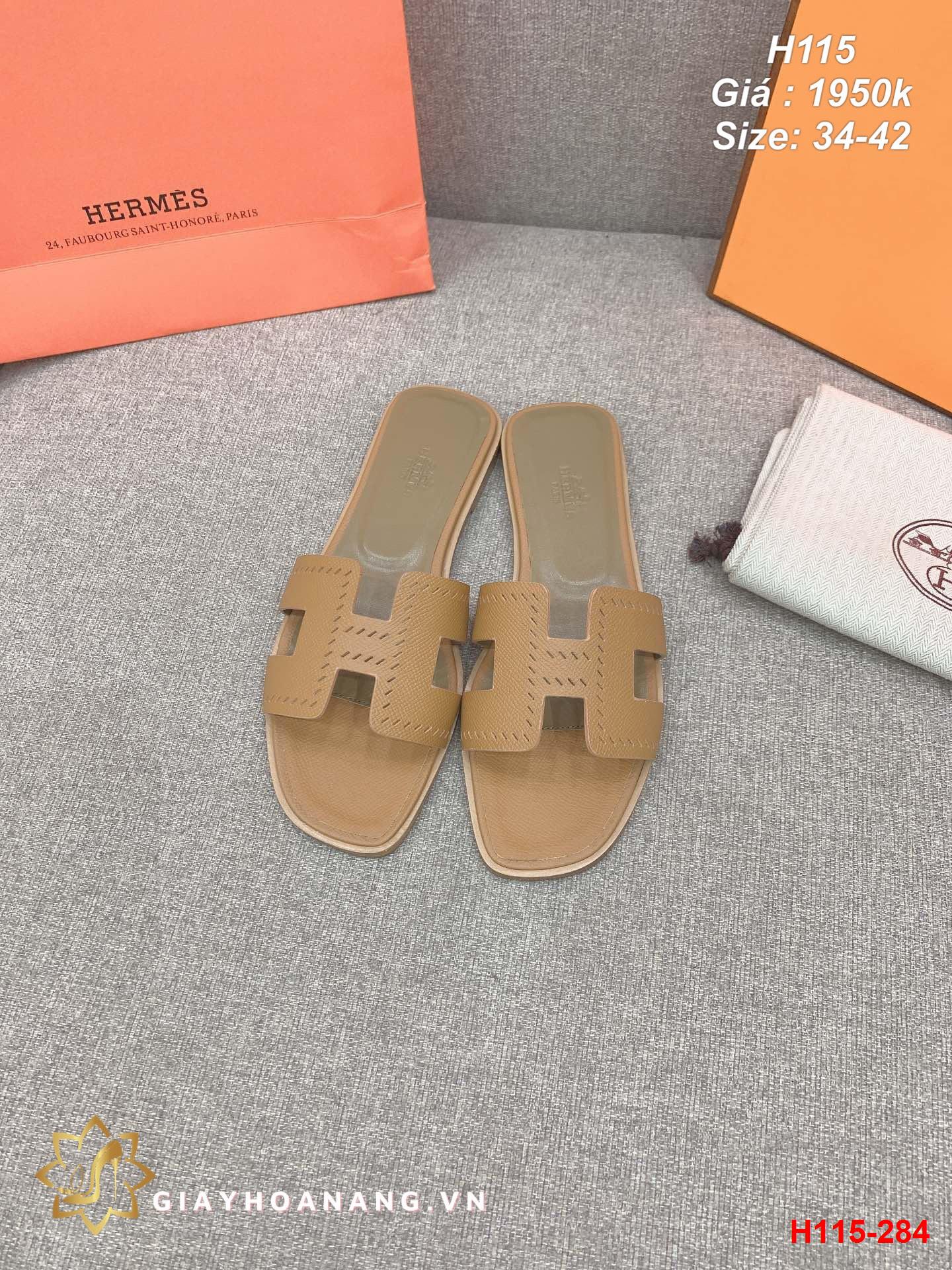 H115-284 Hermes dép siêu cấp