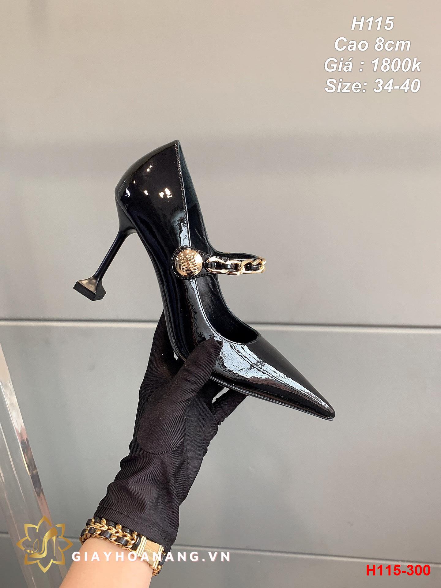 H115-300 Miu Miu giày cao 8cm  siêu cấp
