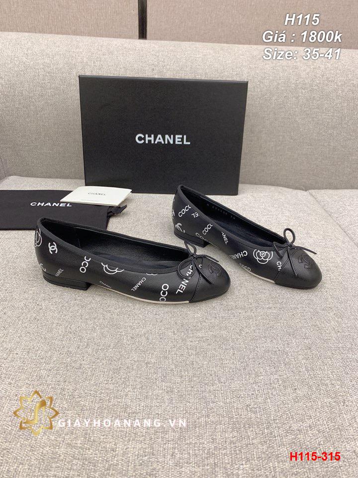 H115-315 Chanel giày bệt siêu cấp