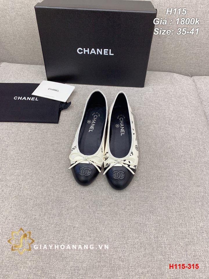 H115-315 Chanel giày bệt siêu cấp