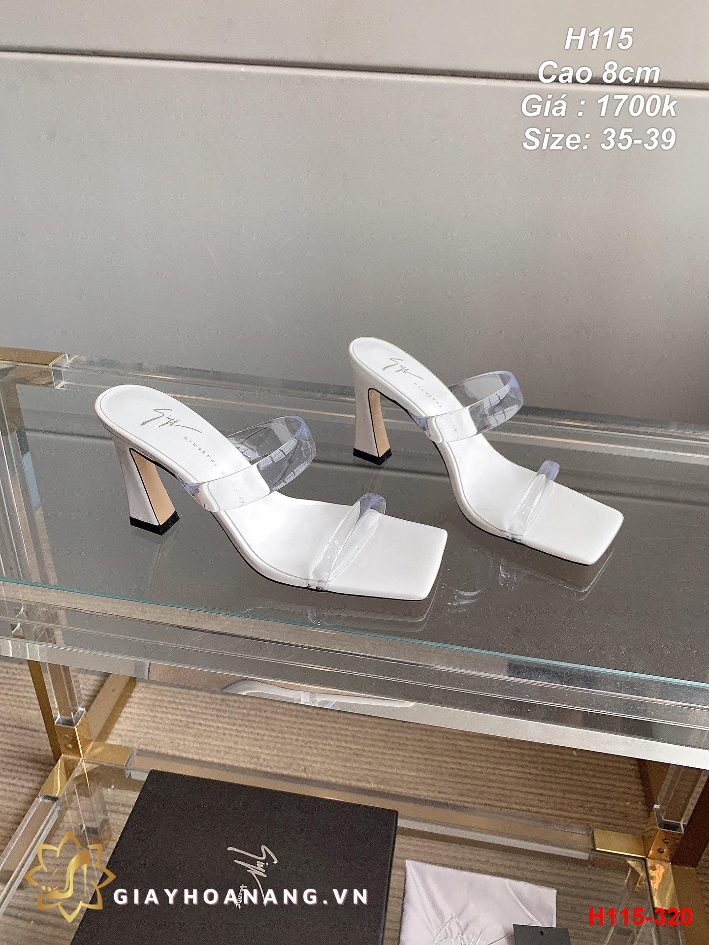 H115-320 Giuseppe Zanotti sandal cao 8cm siêu cấp