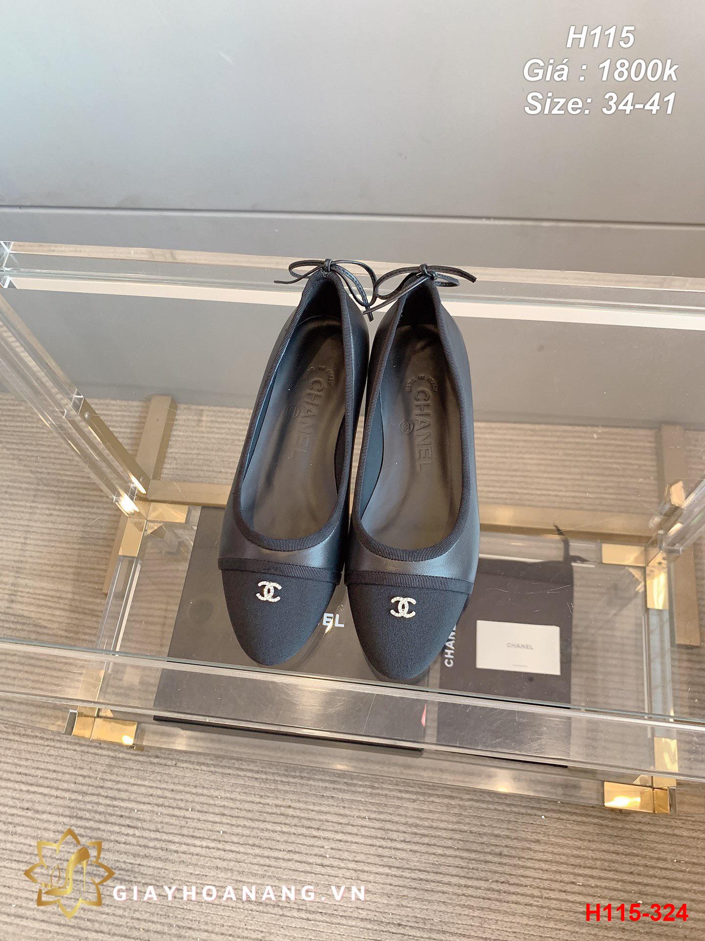 H115-324 Chanel giày bệt siêu cấp