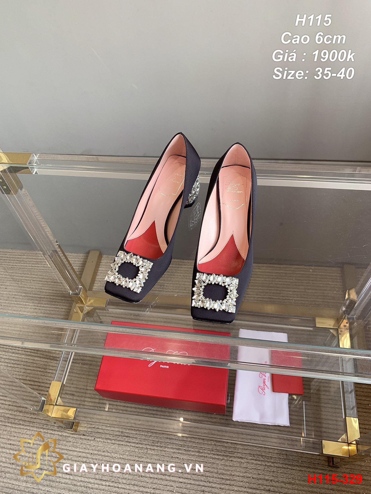 H115-329 Roger Vivier giày cao 6cm siêu cấp