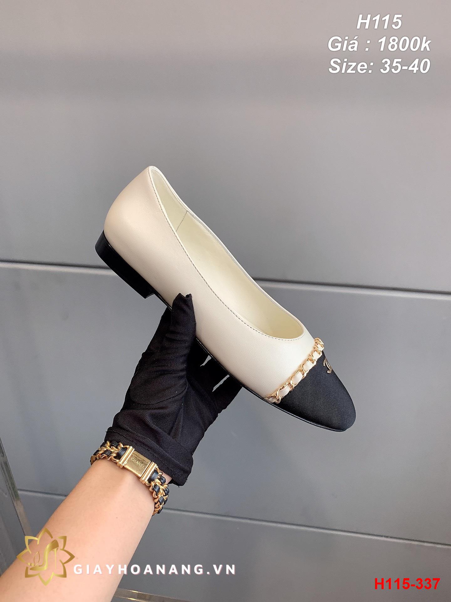 H115-337 Chanel giày bệt siêu cấp