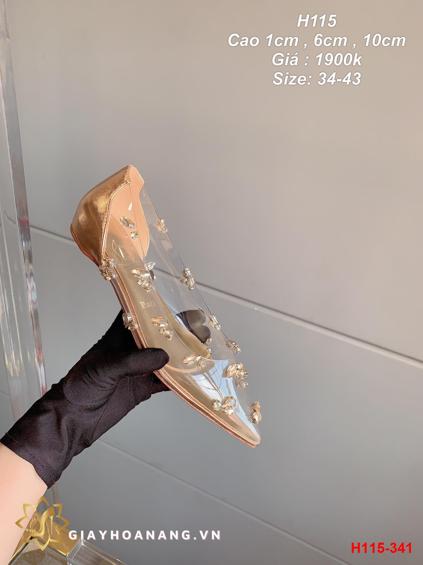 H115-341 Louboutin giày cao 1cm , 6cm , 10cm siêu cấp
