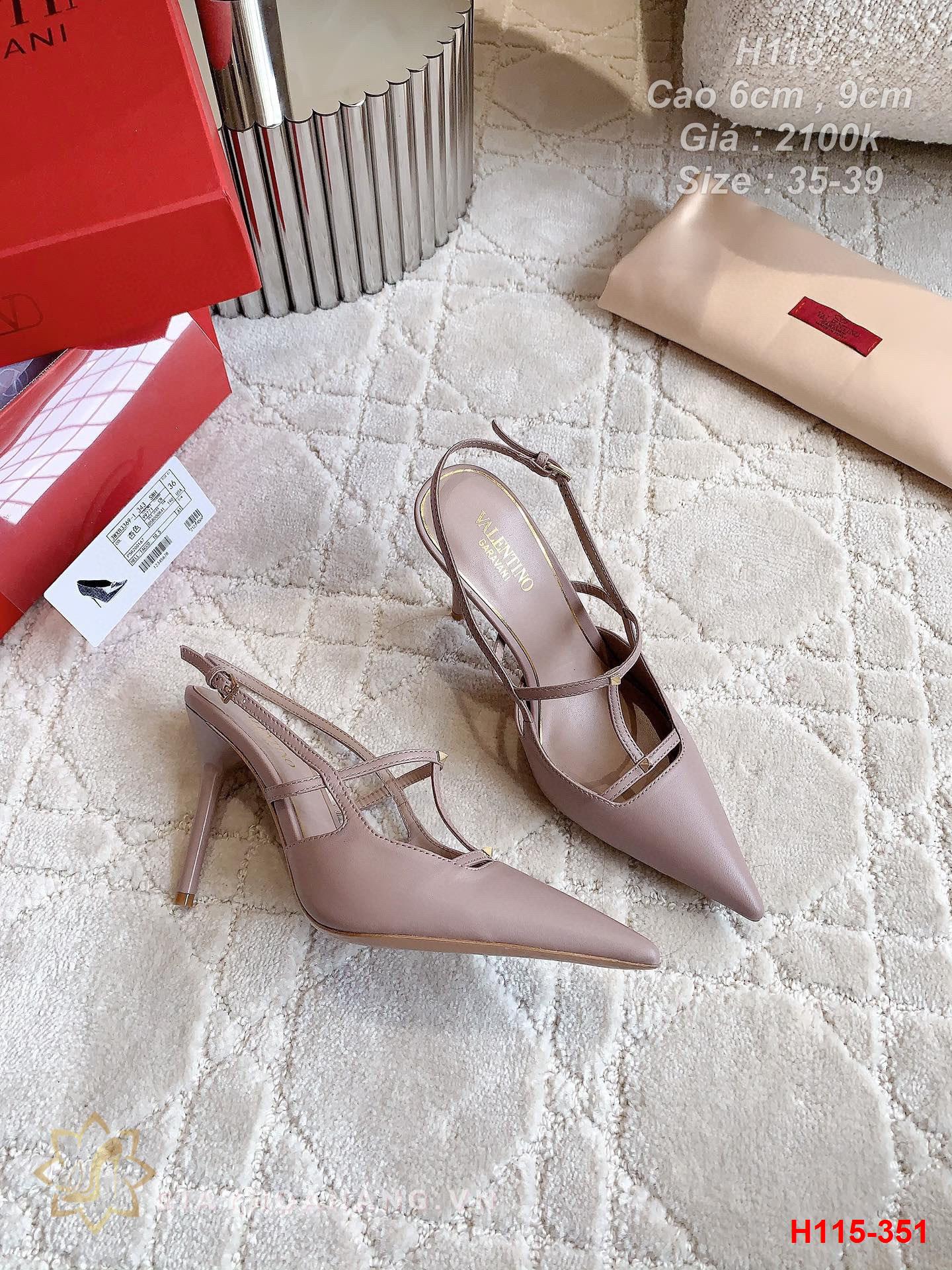 H115-351 Valentino sandal cao 6cm , 9cm siêu cấp