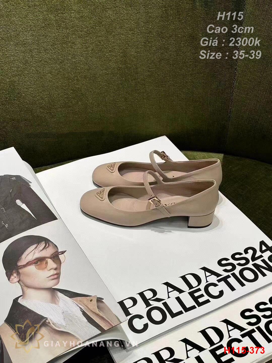 H115-373 Prada giày cao gót 3cm siêu cấp