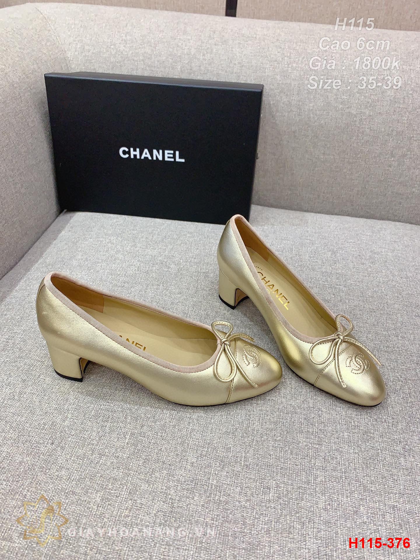 H115-376 Chanel giày cao 6cm siêu cấp