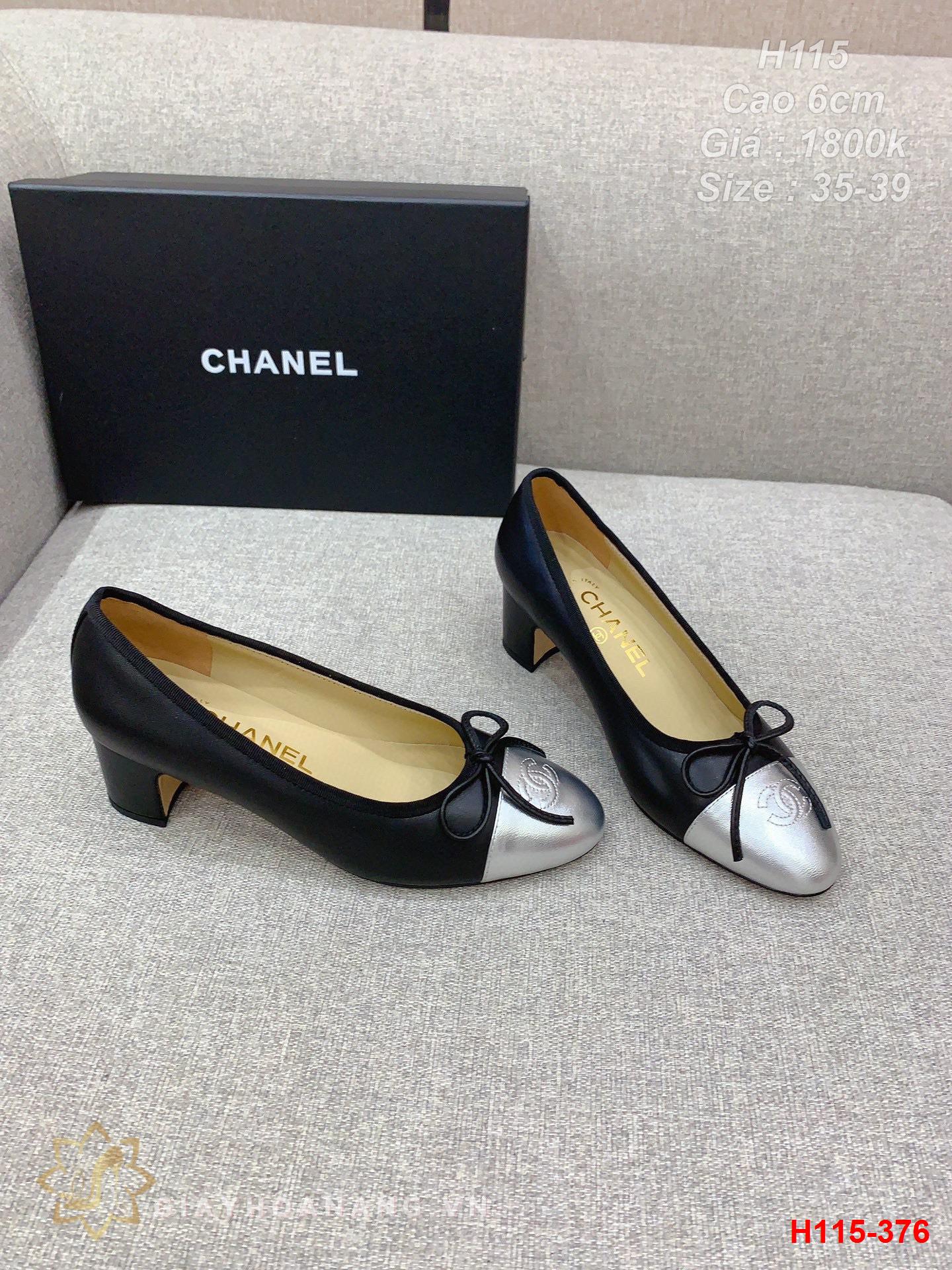 H115-376 Chanel giày cao 6cm siêu cấp