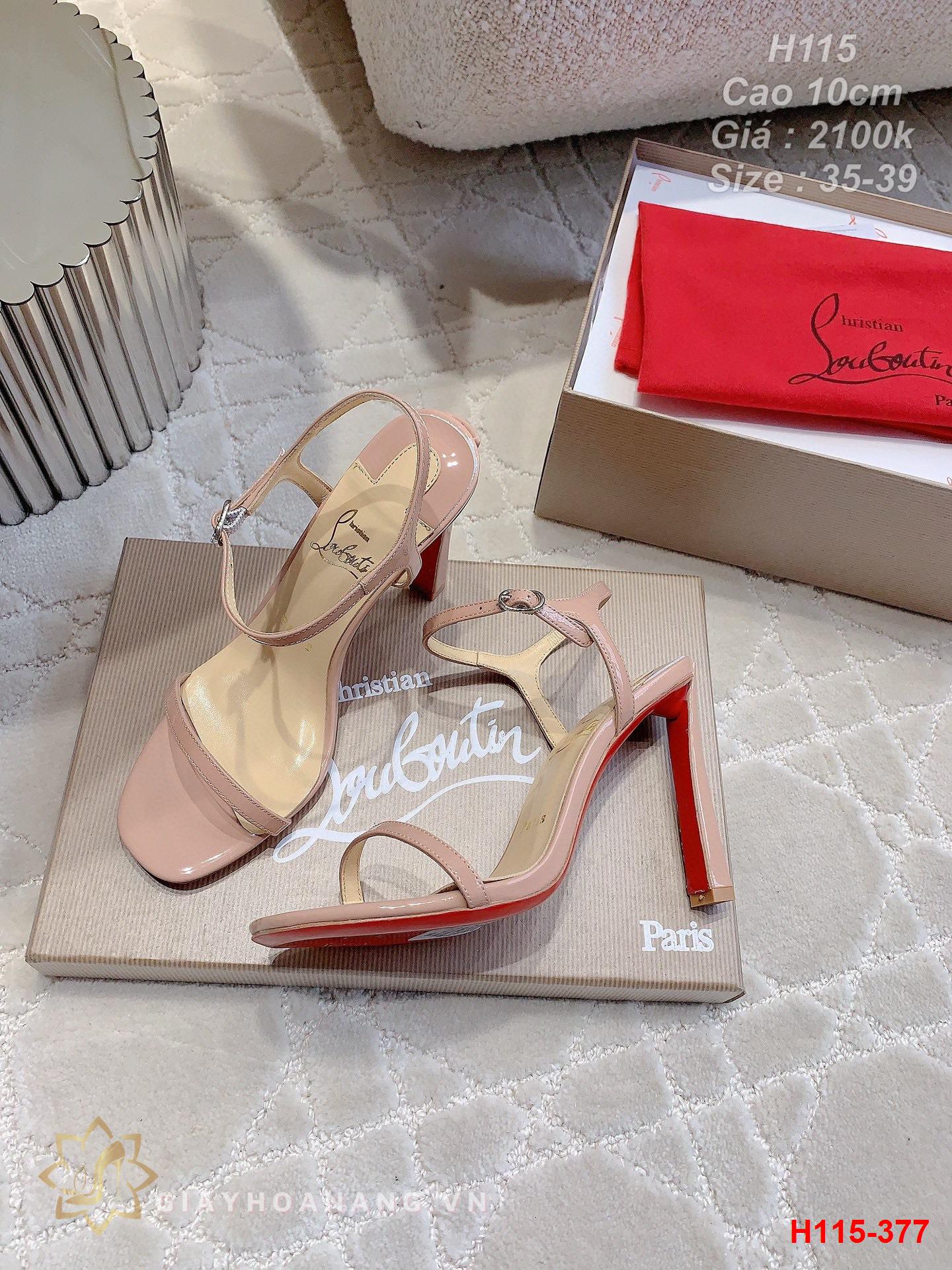 H115-377 Louboutin sandal cao 10cm siêu cấp