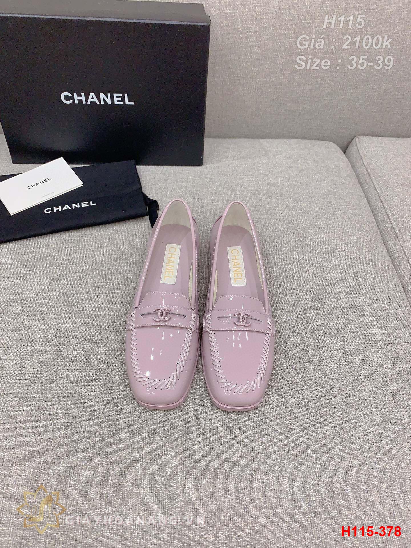 H115-378 Chanel giày lười siêu cấp