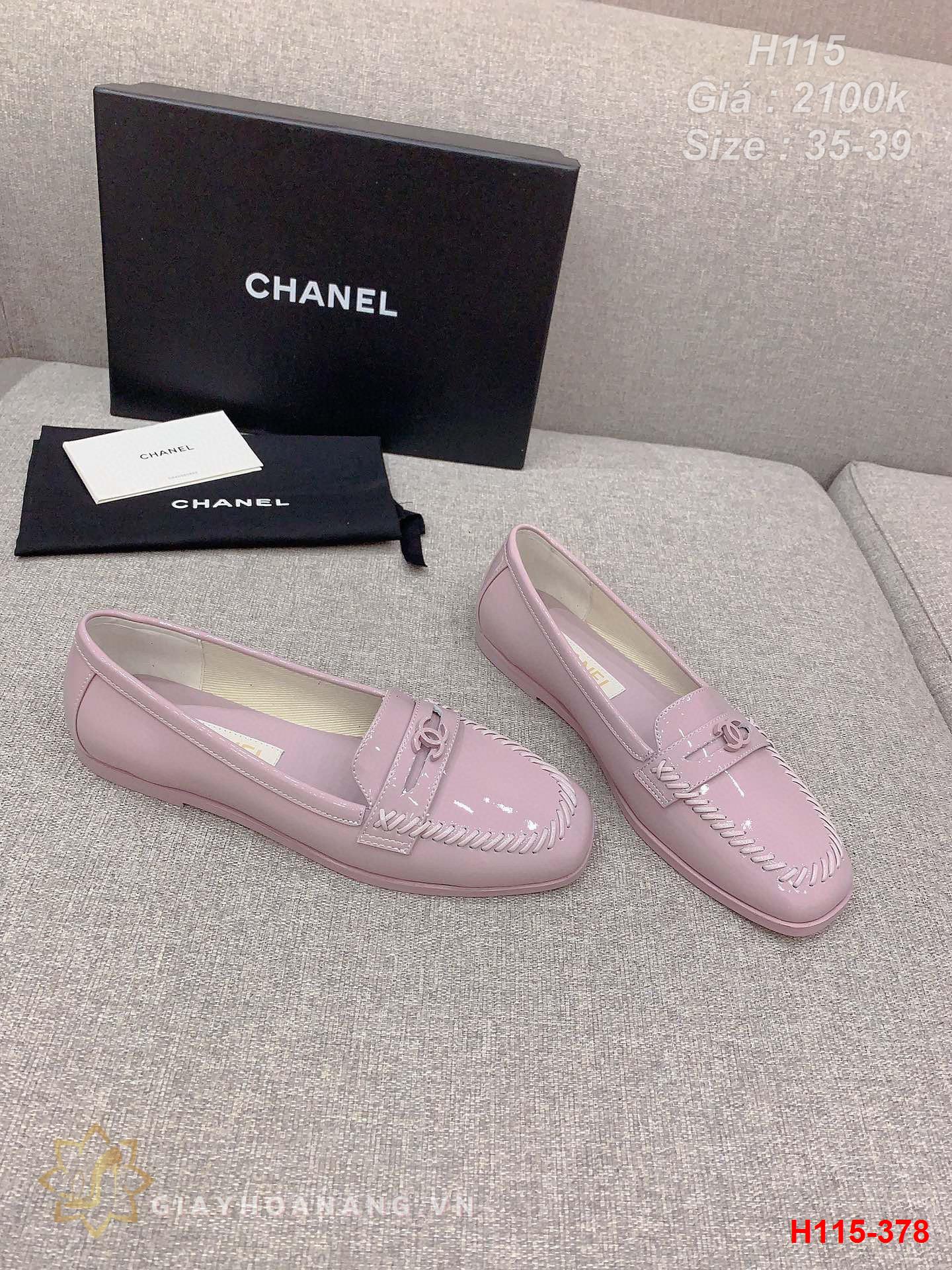 H115-378 Chanel giày lười siêu cấp