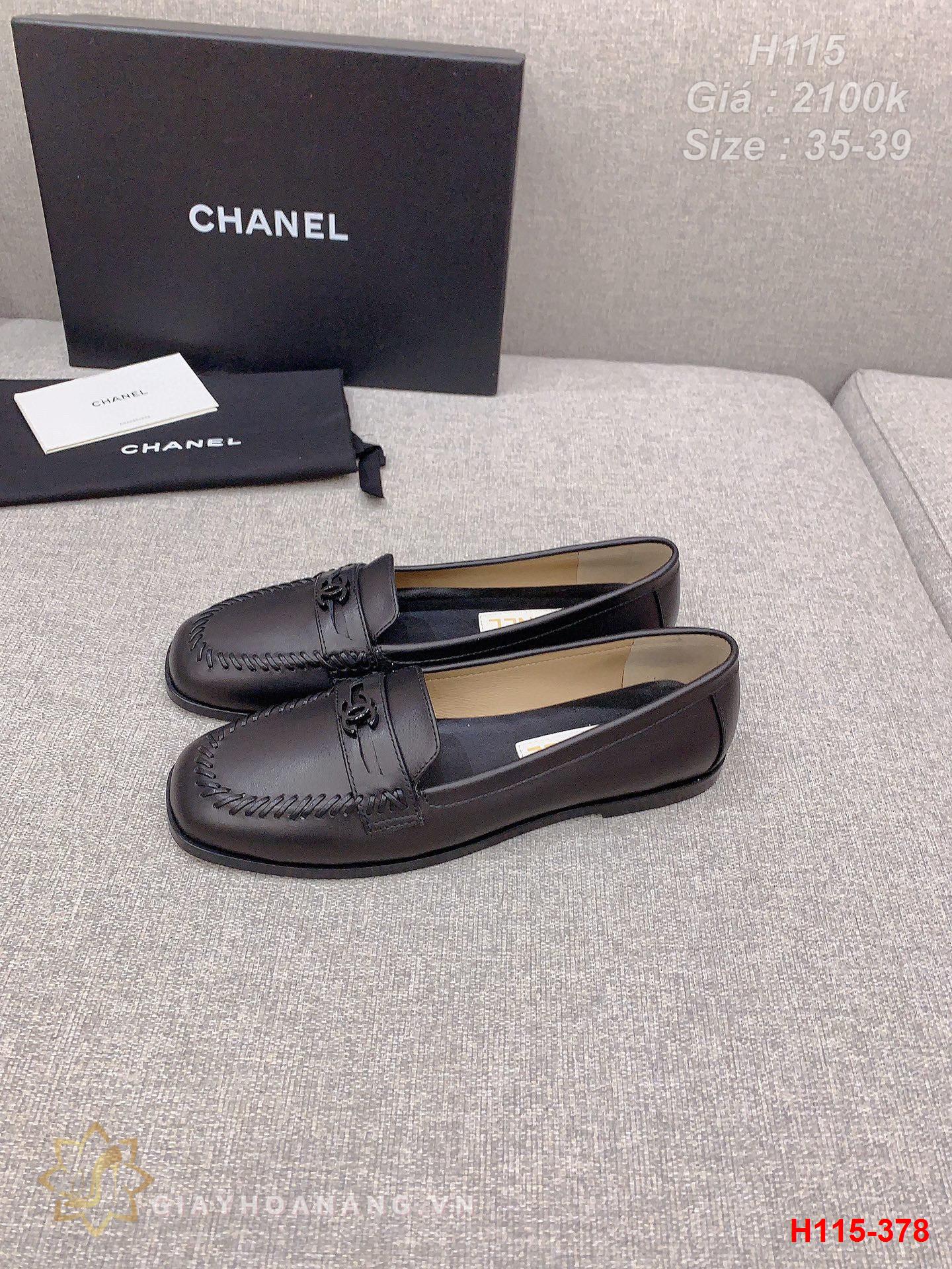 H115-378 Chanel giày lười siêu cấp