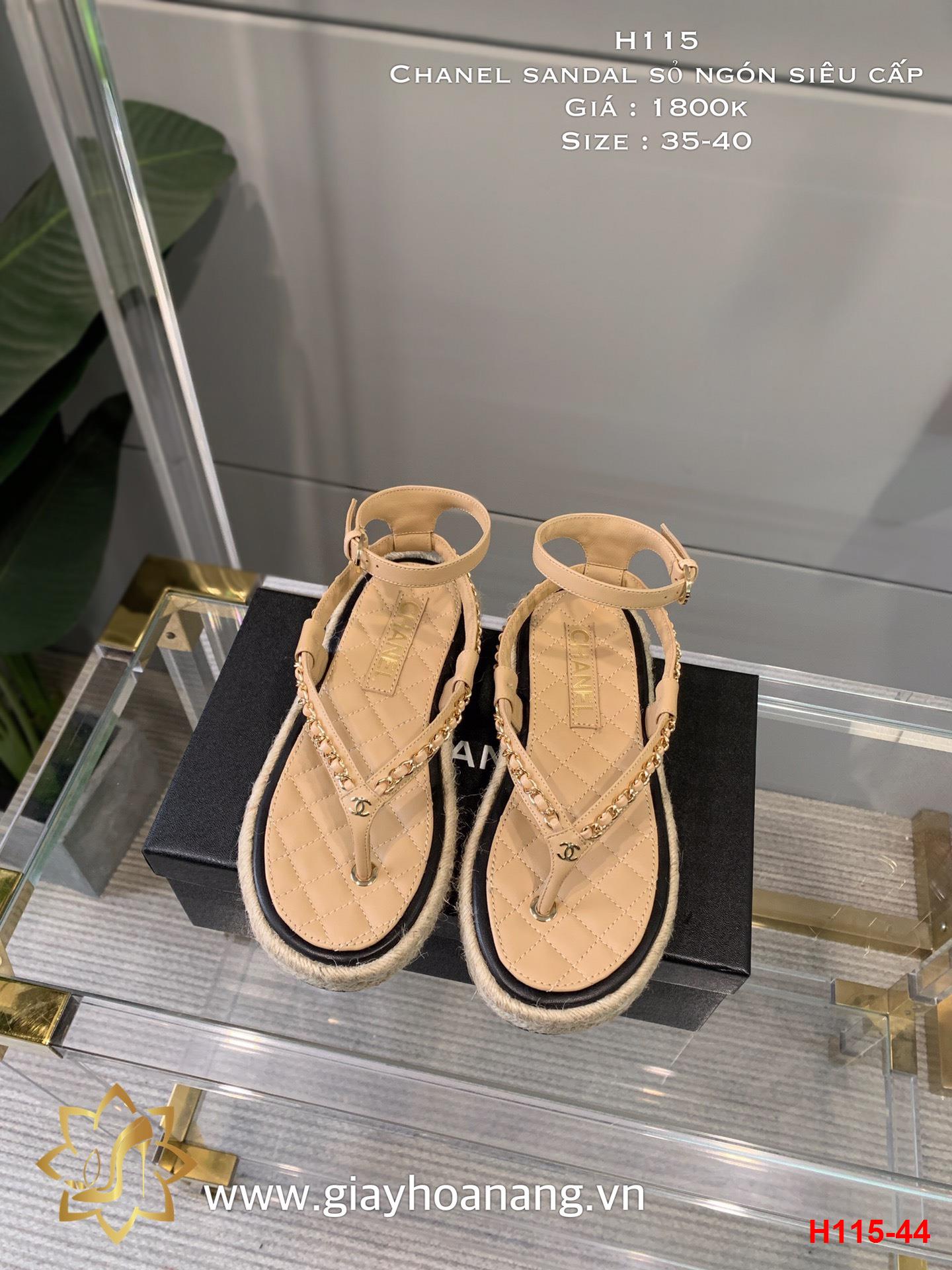 H115-44 Chanel sandal sỏ ngón siêu cấp