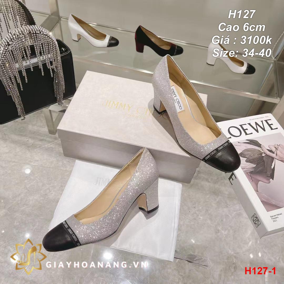 H127-1 Chanel giày cao 6cm siêu cấp