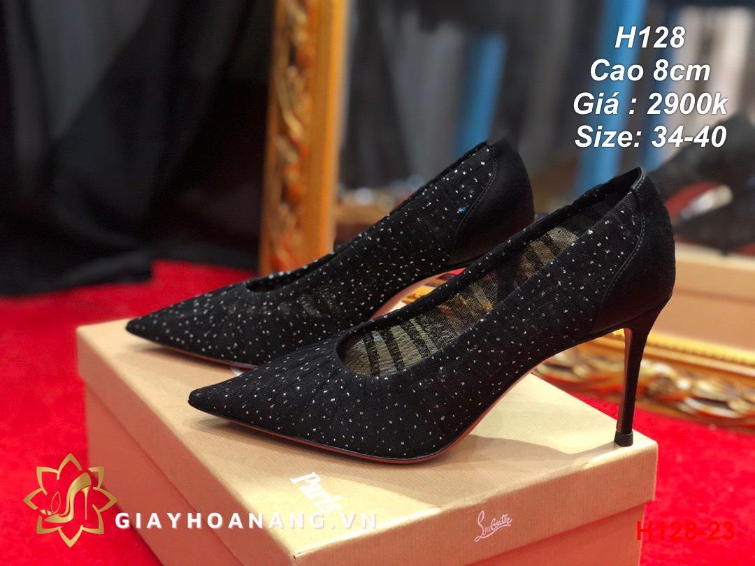 H128-23 Louboutin giày cao 8cm siêu cấp