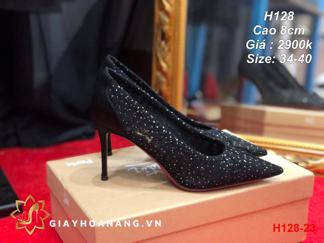 H128-23 Louboutin giày cao 8cm siêu cấp