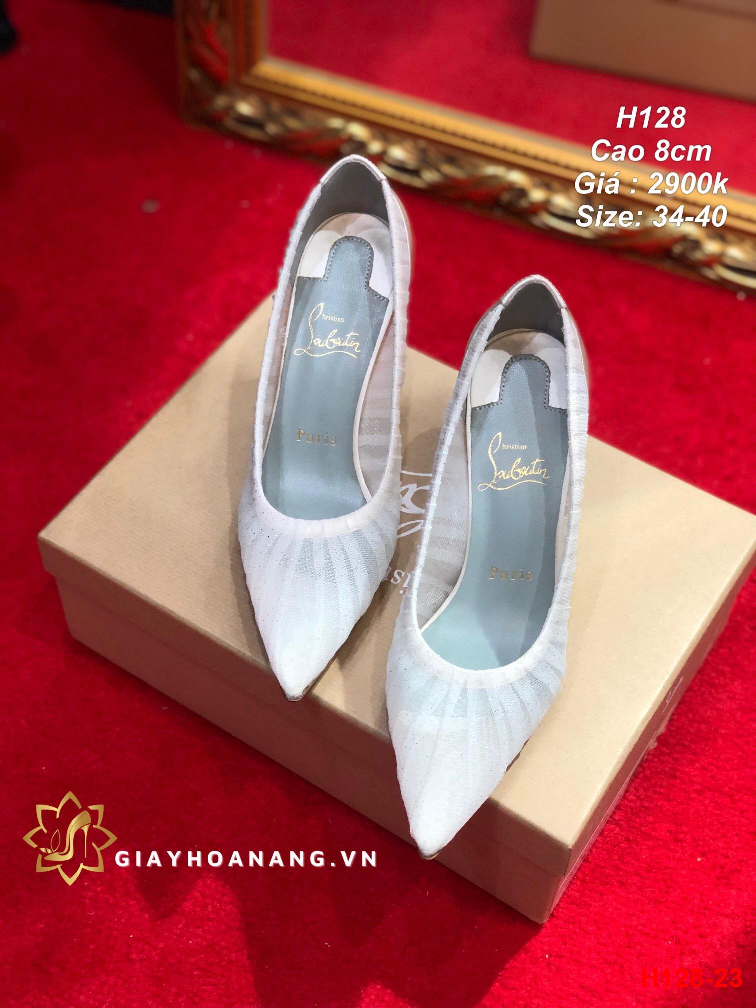 H128-23 Louboutin giày cao 8cm siêu cấp