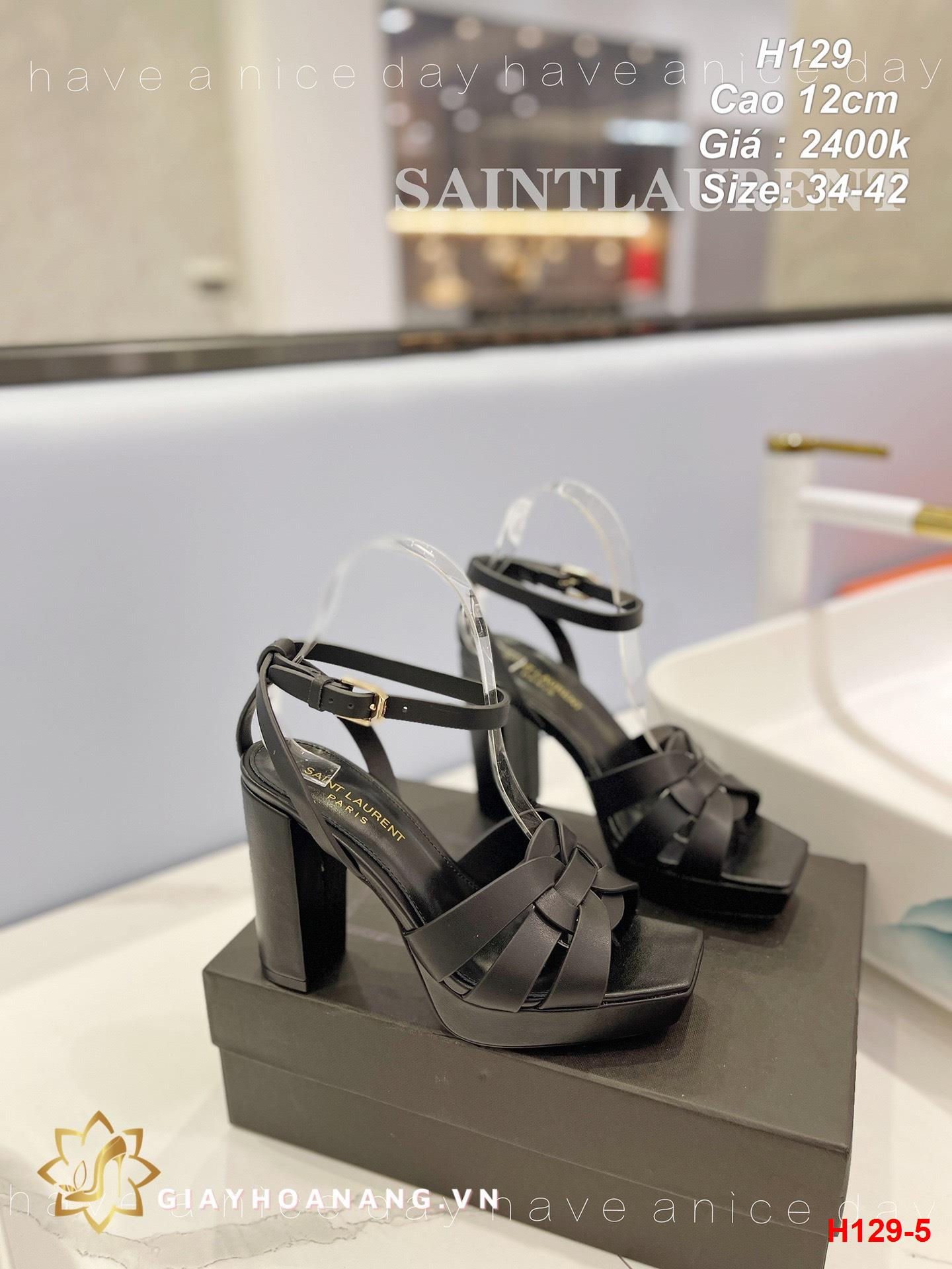 H129-5 Saint Laurent sandal cao 12cm siêu cấp