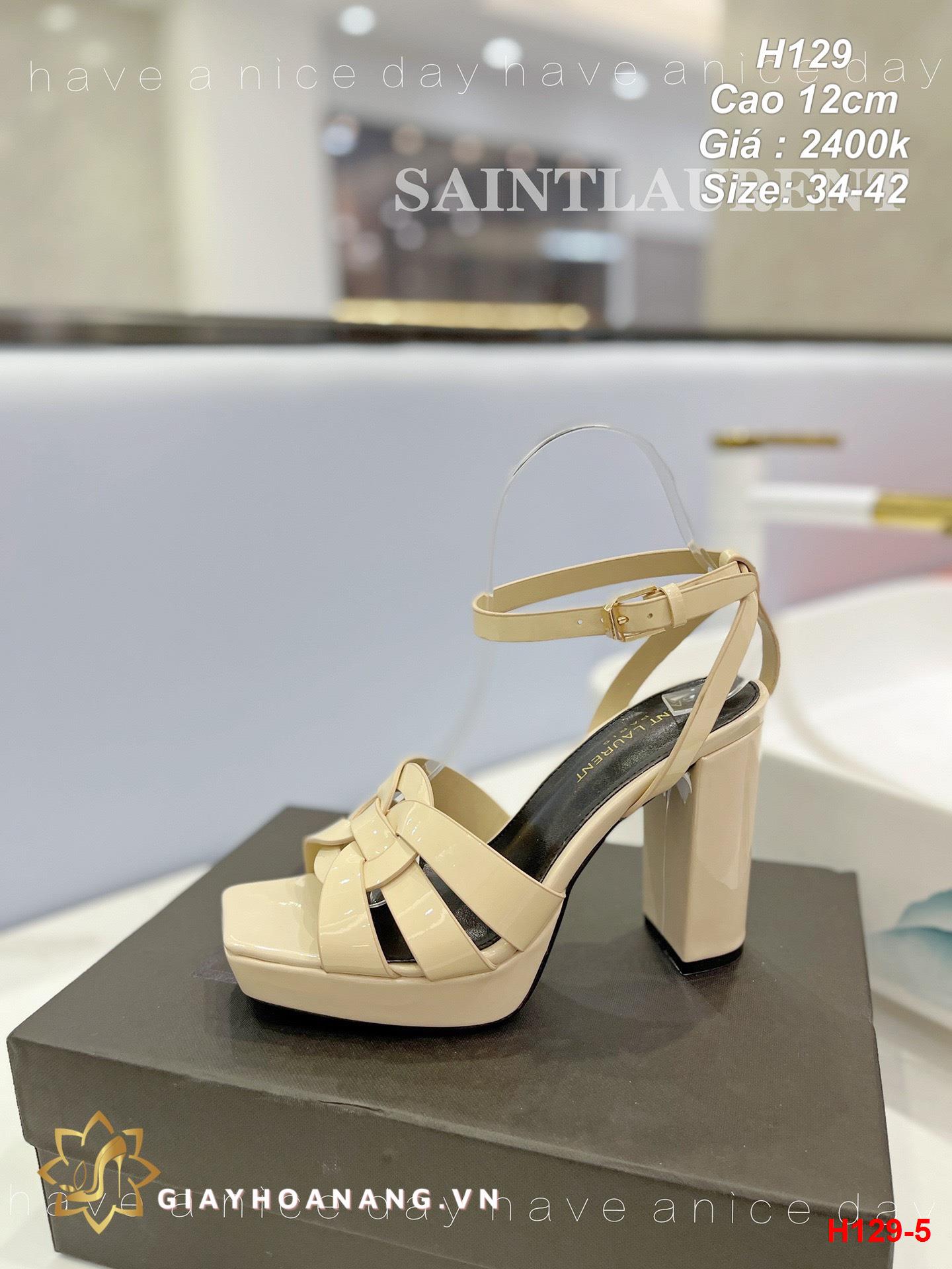 H129-5 Saint Laurent sandal cao 12cm siêu cấp