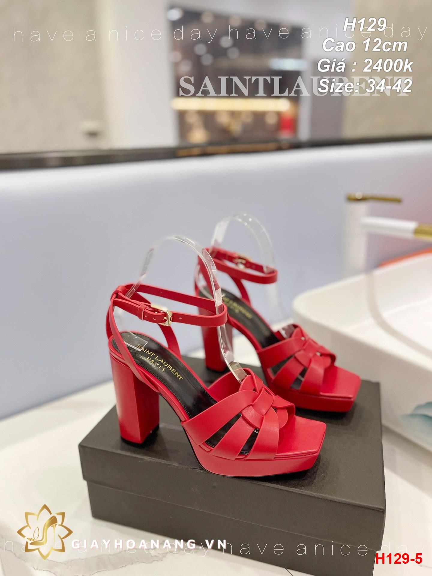 H129-5 Saint Laurent sandal cao 12cm siêu cấp