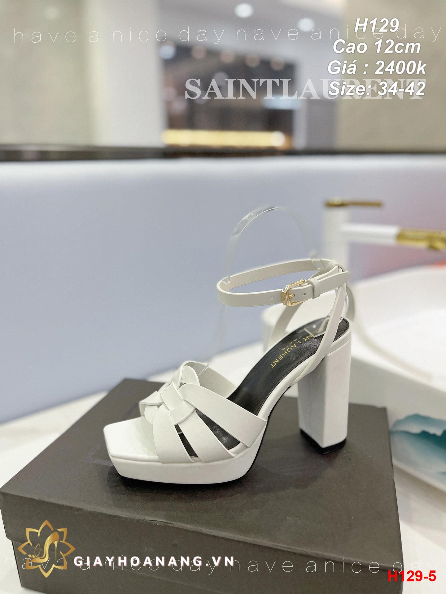 H129-5 Saint Laurent sandal cao 12cm siêu cấp