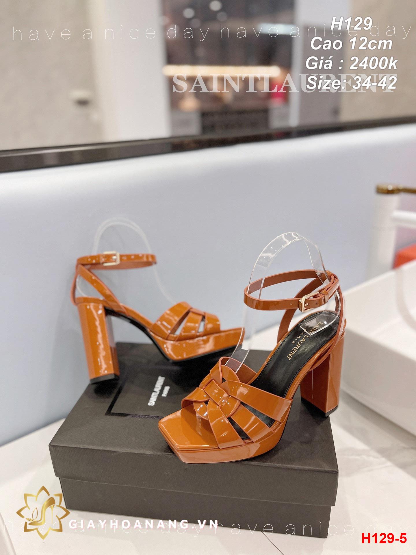 H129-5 Saint Laurent sandal cao 12cm siêu cấp