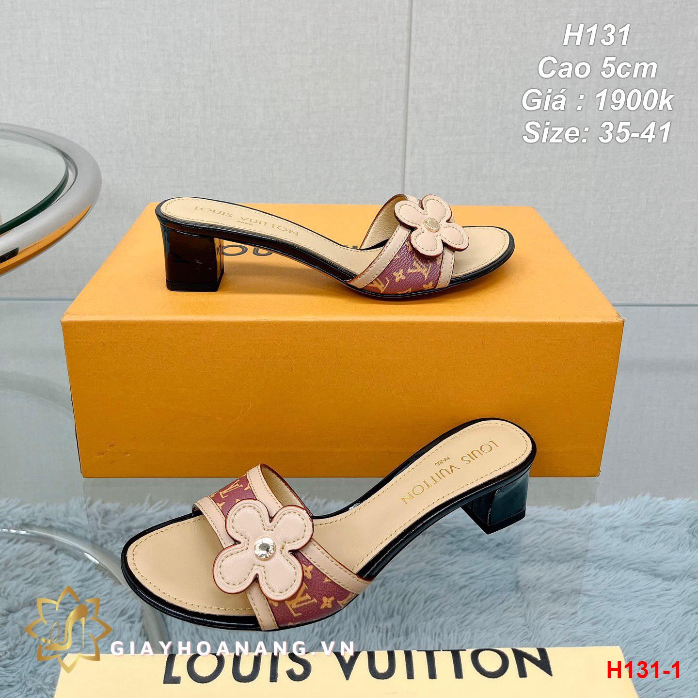 H131-1 Louis Vuitton dép cao 5cm siêu cấp