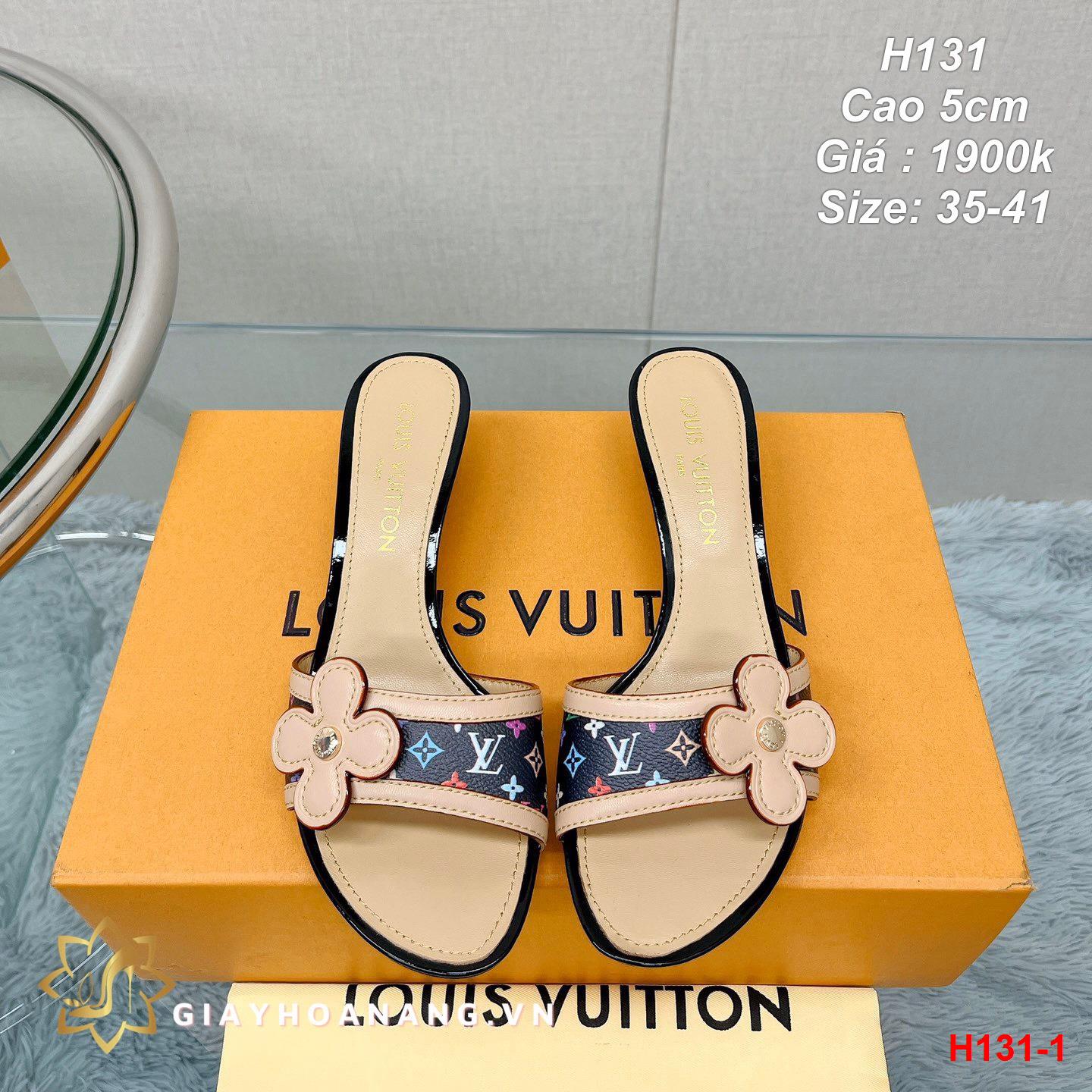 H131-1 Louis Vuitton dép cao 5cm siêu cấp