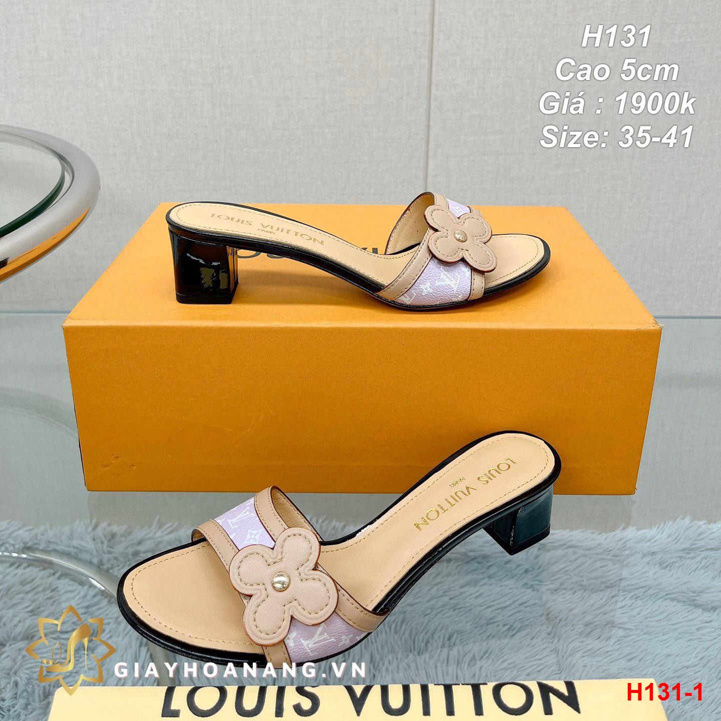 H131-1 Louis Vuitton dép cao 5cm siêu cấp