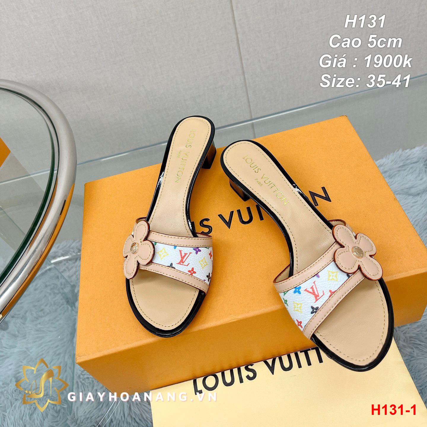 H131-1 Louis Vuitton dép cao 5cm siêu cấp
