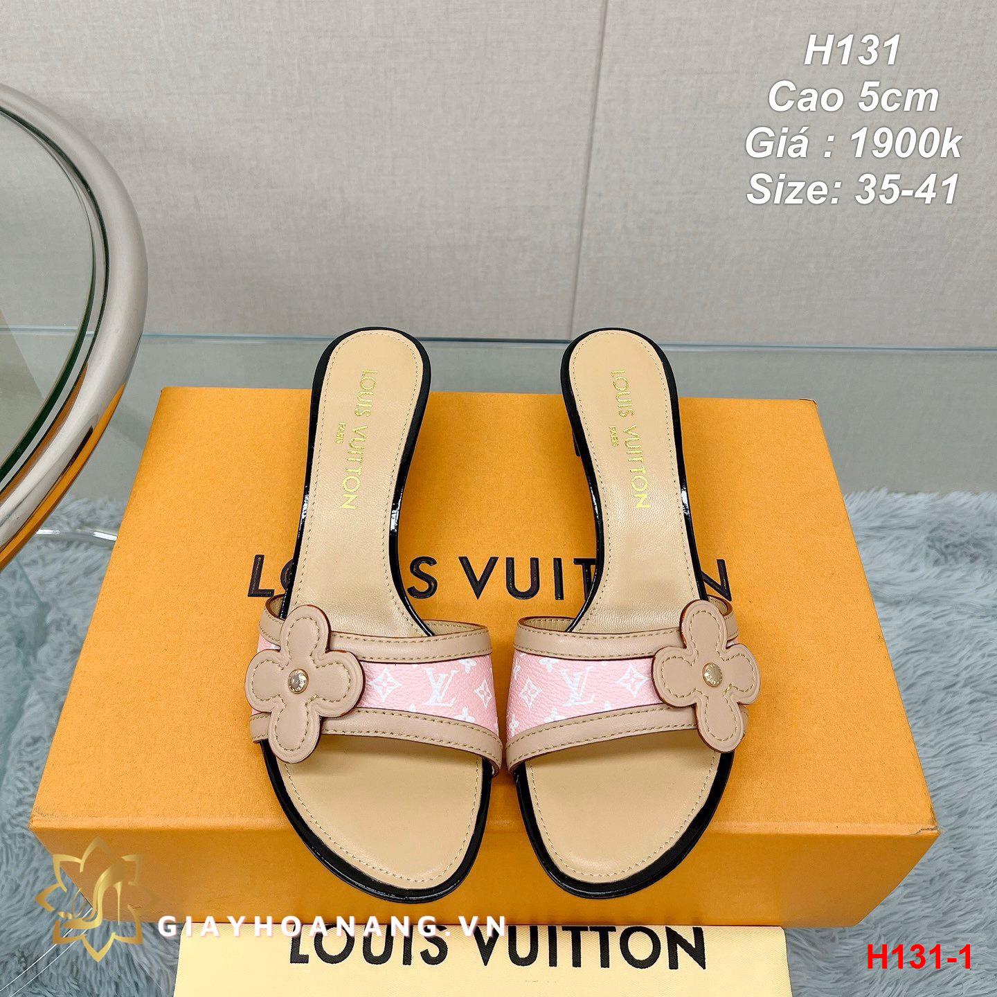 H131-1 Louis Vuitton dép cao 5cm siêu cấp