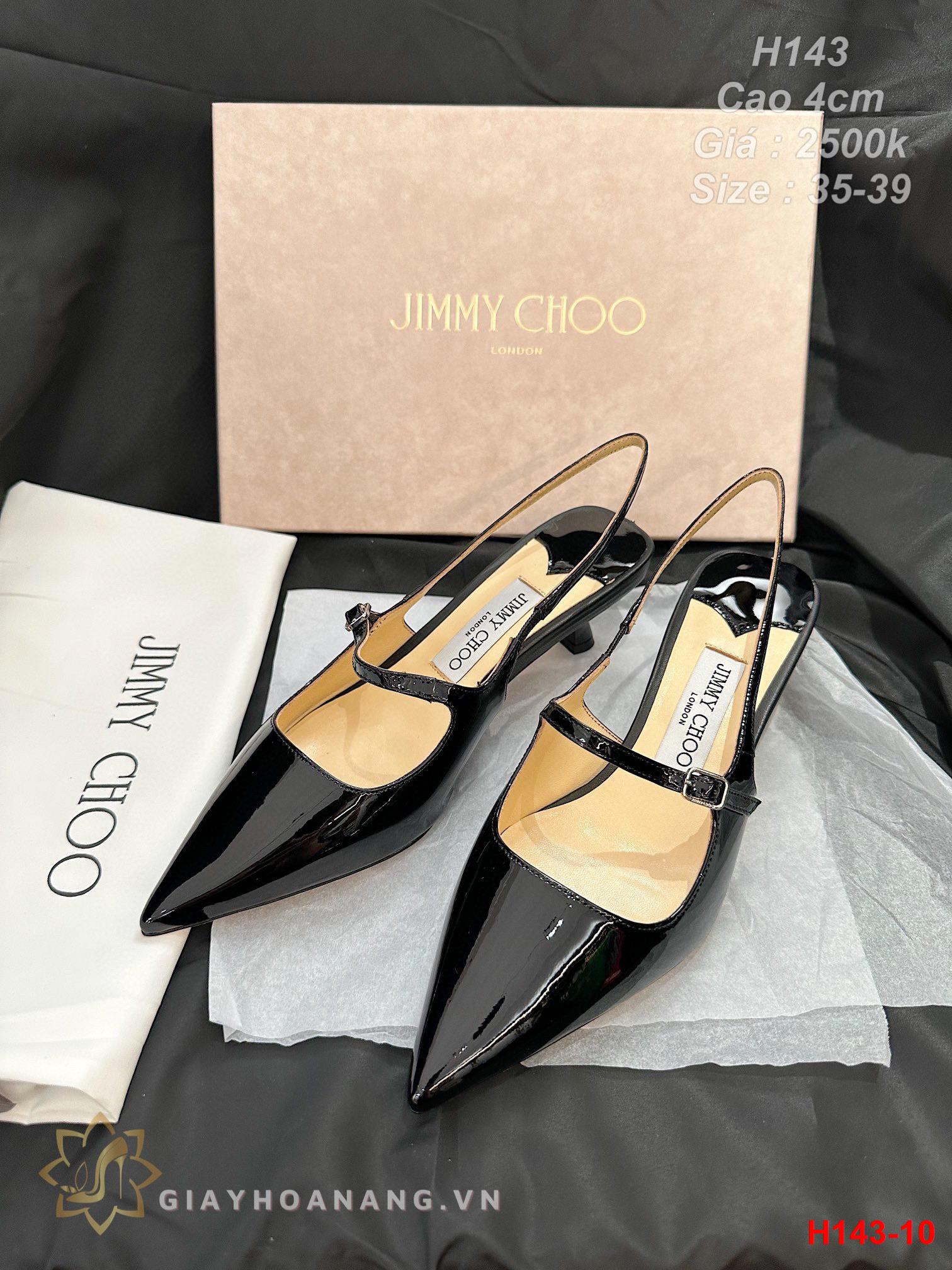 H143-10 Jimmy Choo sandal cao gót 4cm siêu cấp