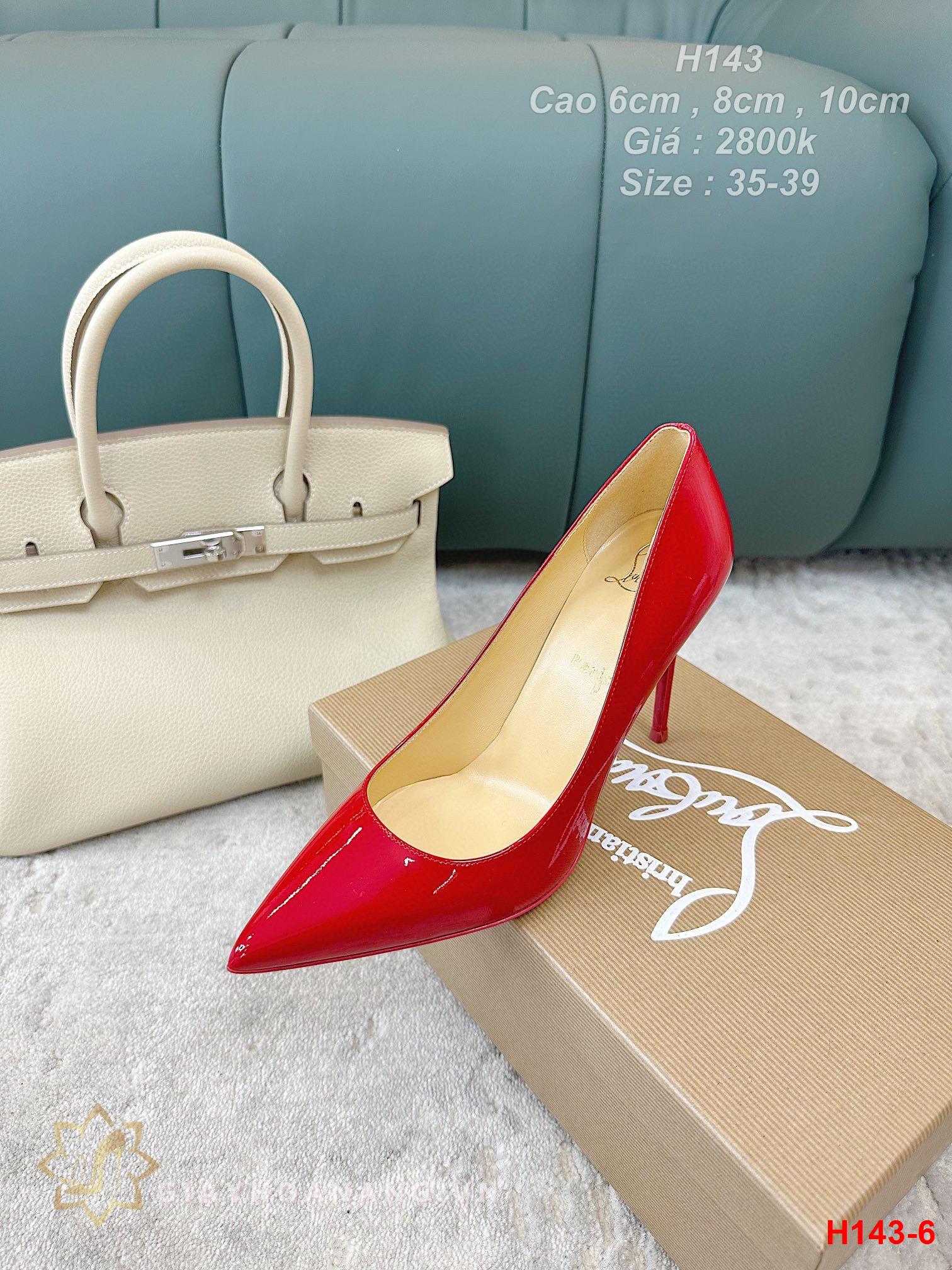 H143-6 Louboutin giày cao gót 6cm , 8cm , 10cm siêu cấp