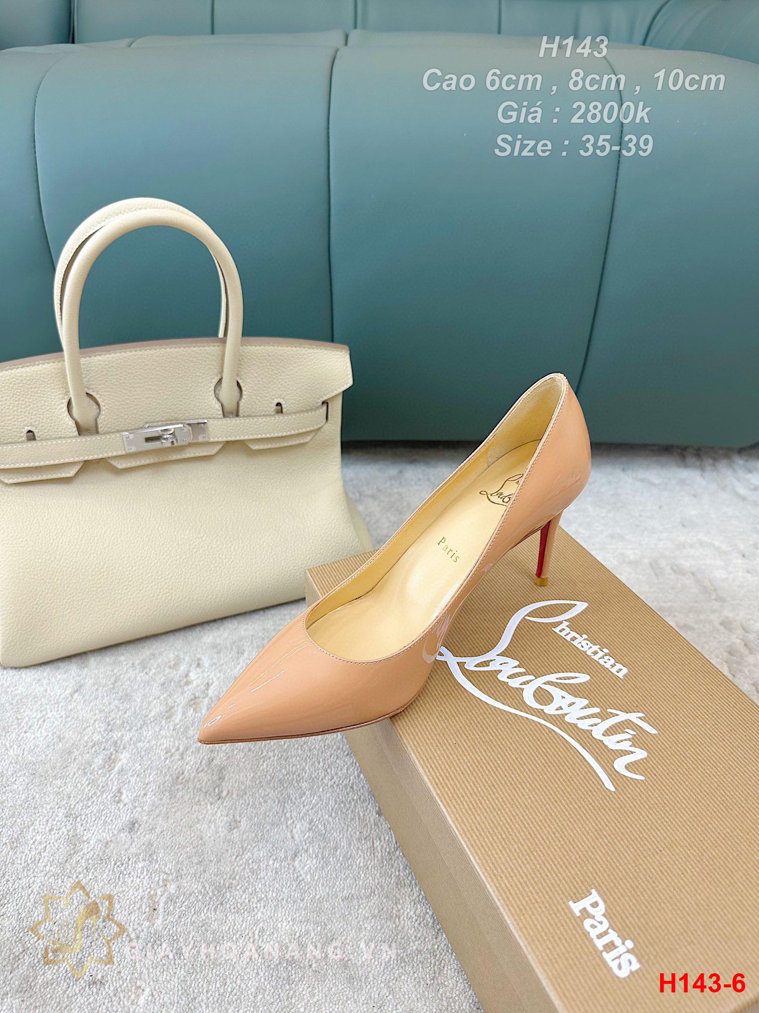 H143-6 Louboutin giày cao gót 6cm , 8cm , 10cm siêu cấp