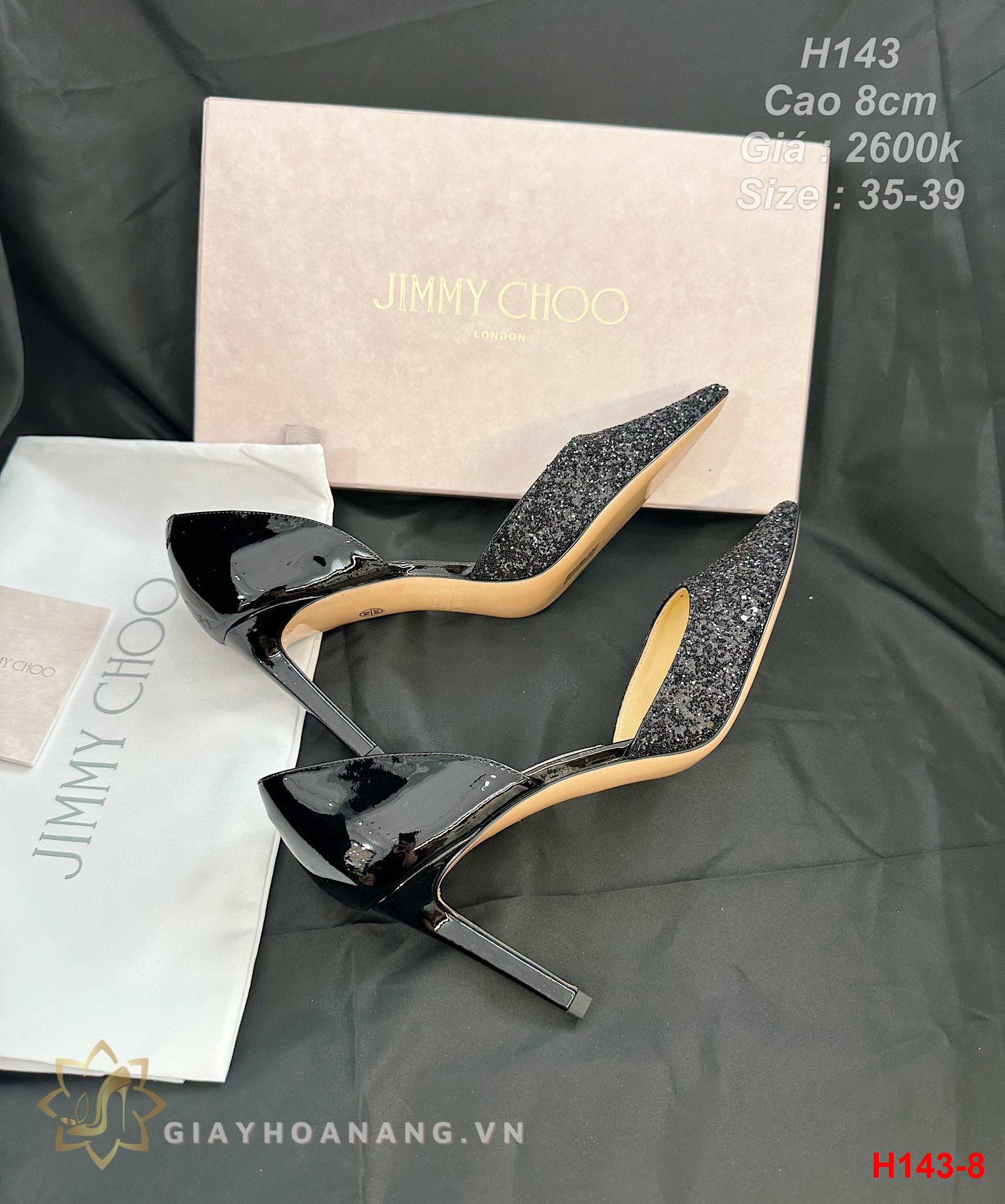 H143-8 Jimmy Choo giày cao gót 8cm siêu cấp